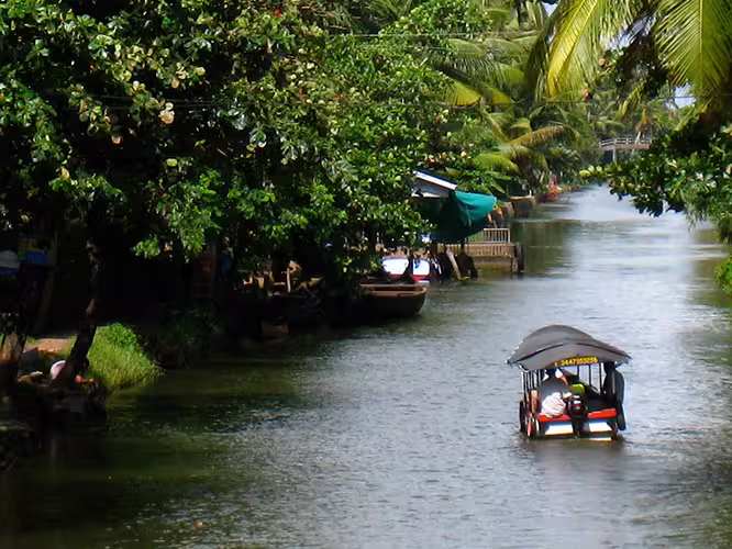 Beautiful Kerala Backwaters, India