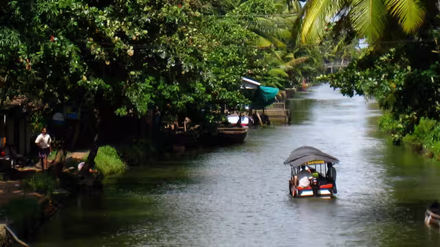 Beautiful Kerala Backwaters, India