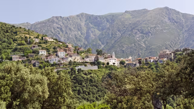 Mountain village of Belgodere, Nebbio, Corsica