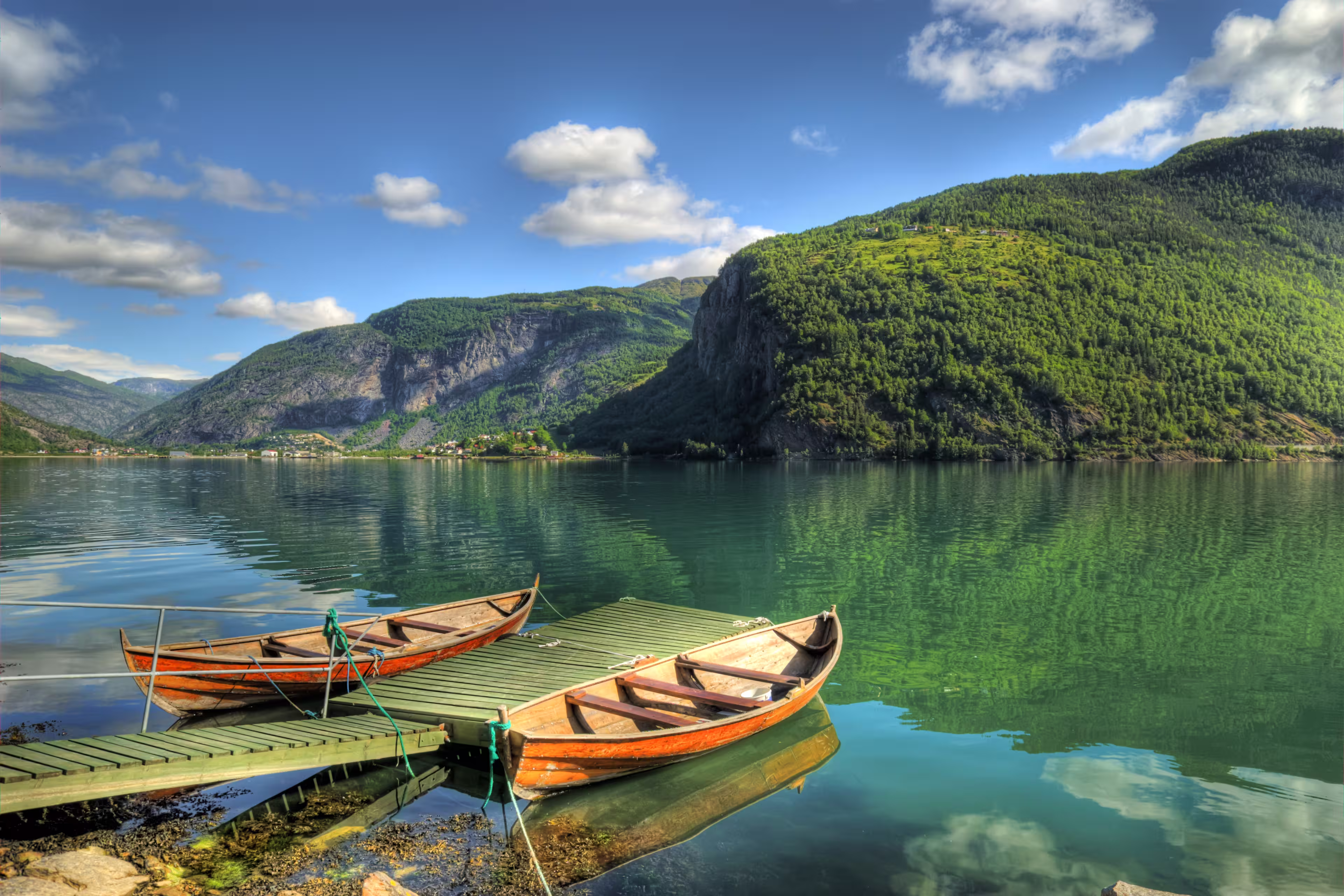 Stunning view of Sogndal Fjord in Norway
