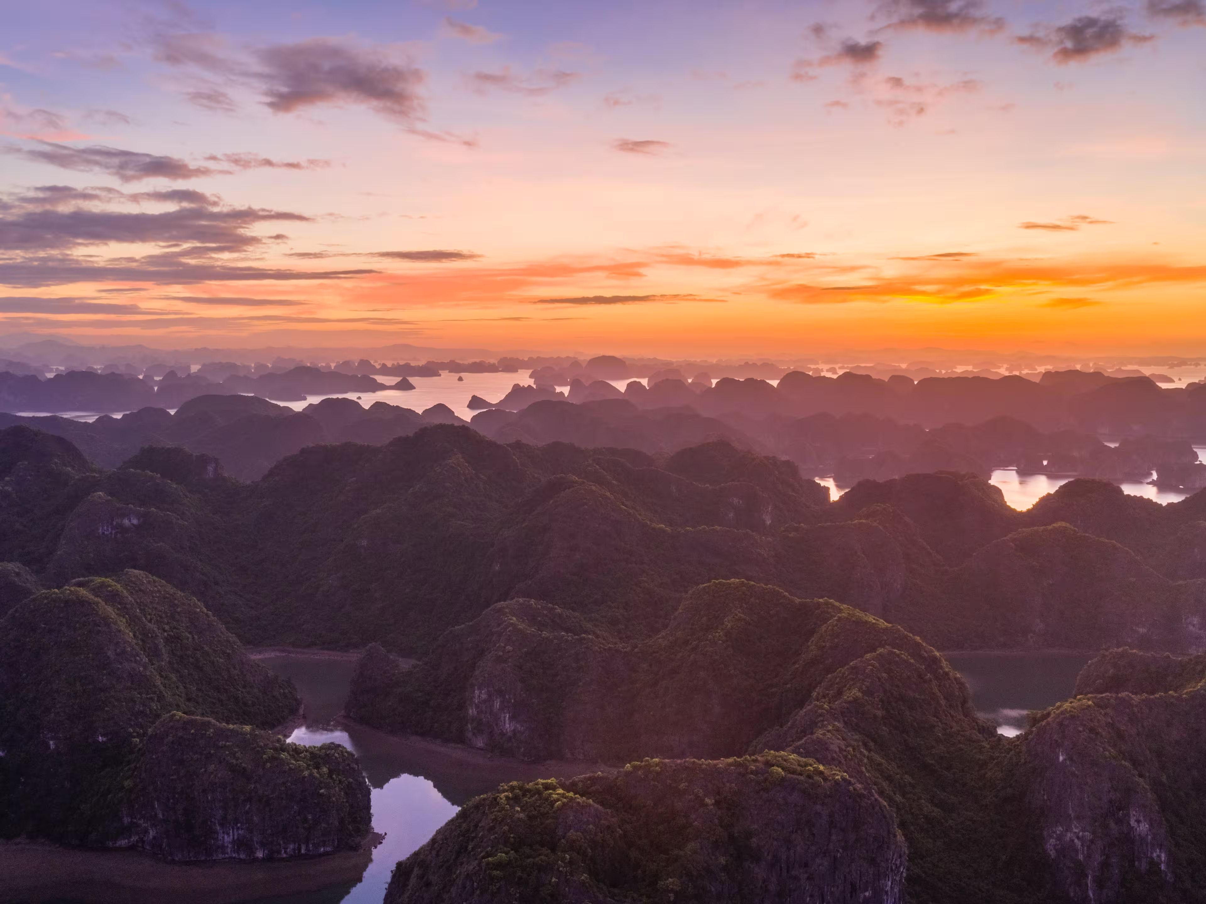 Luftbild von Hoach le Dinh, Vietnam