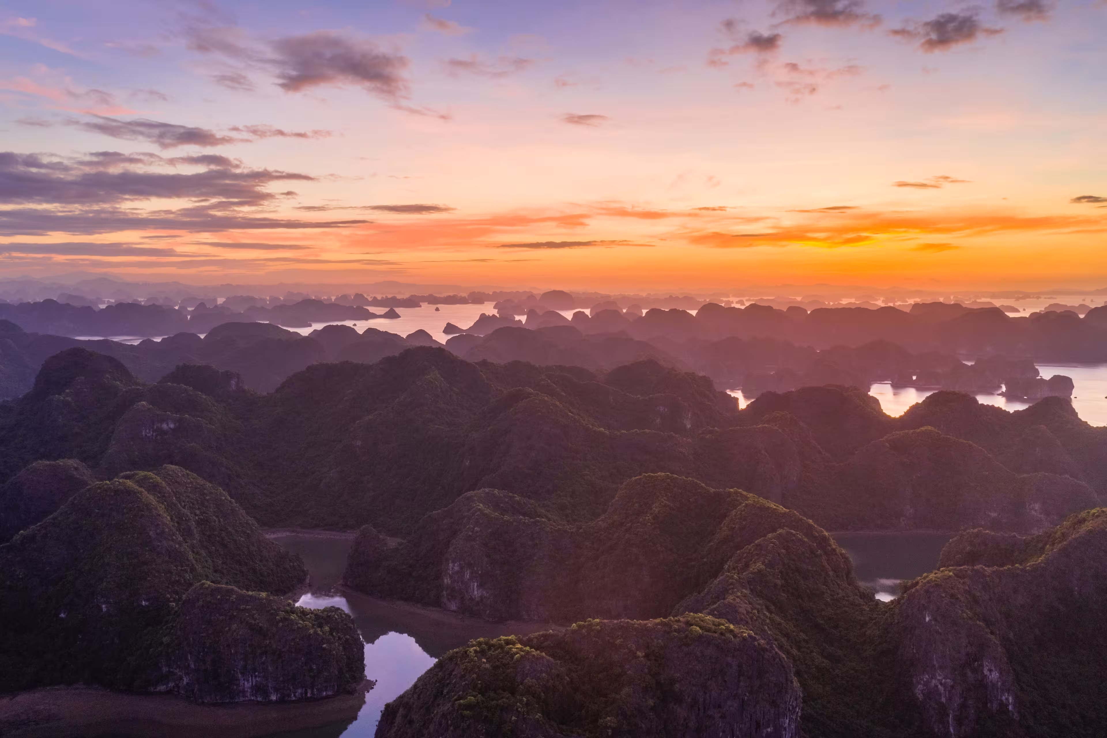 Luftbild von Hoach le Dinh, Vietnam
