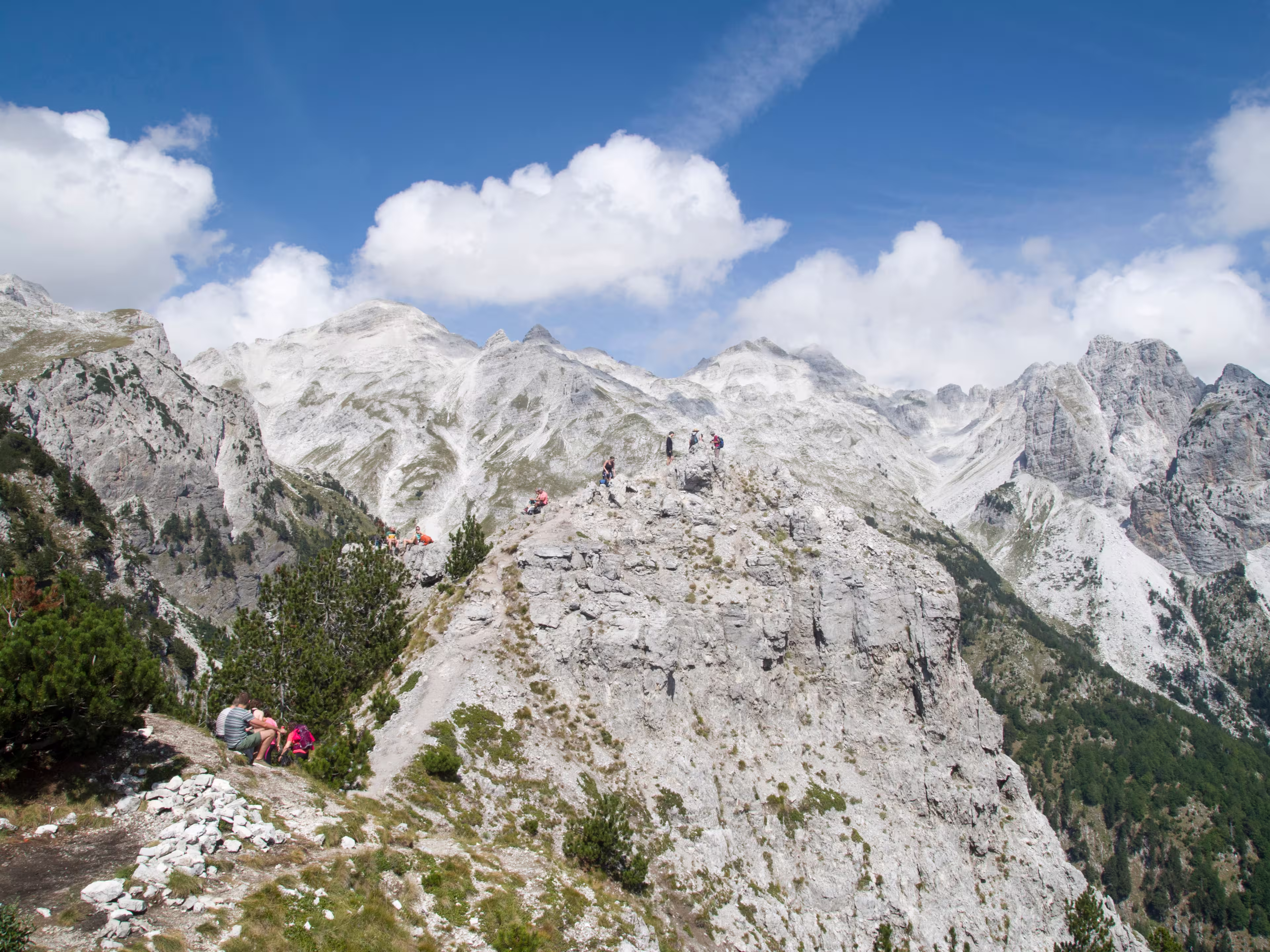 Albanische Alpen Valbona Pass Jezerca Gipfel