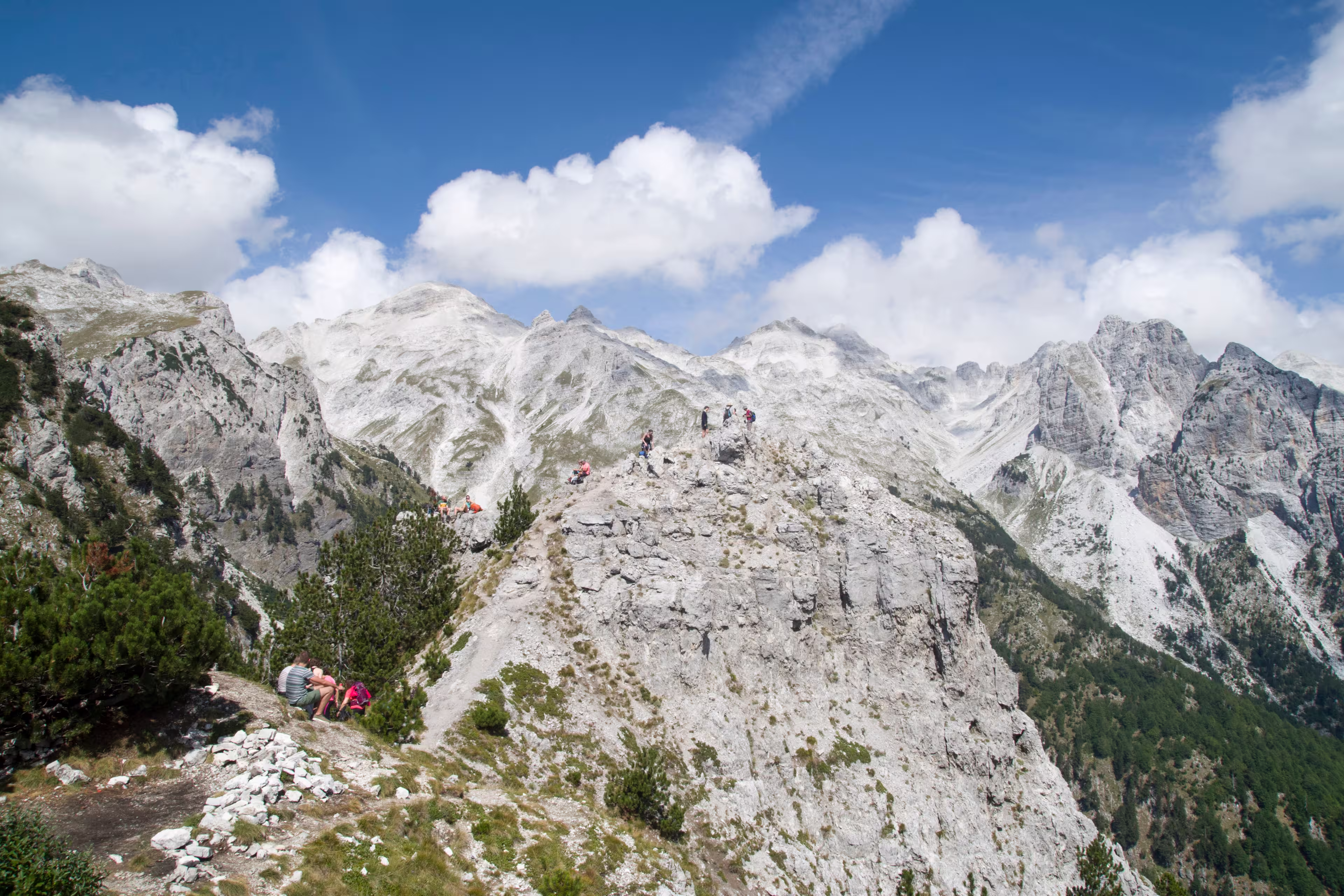 Albanische Alpen Valbona Pass Jezerca Gipfel