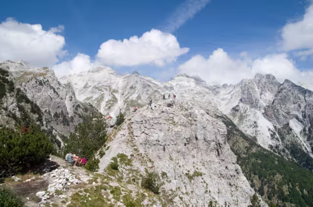 Albanische Alpen Valbona Pass Jezerca Gipfel