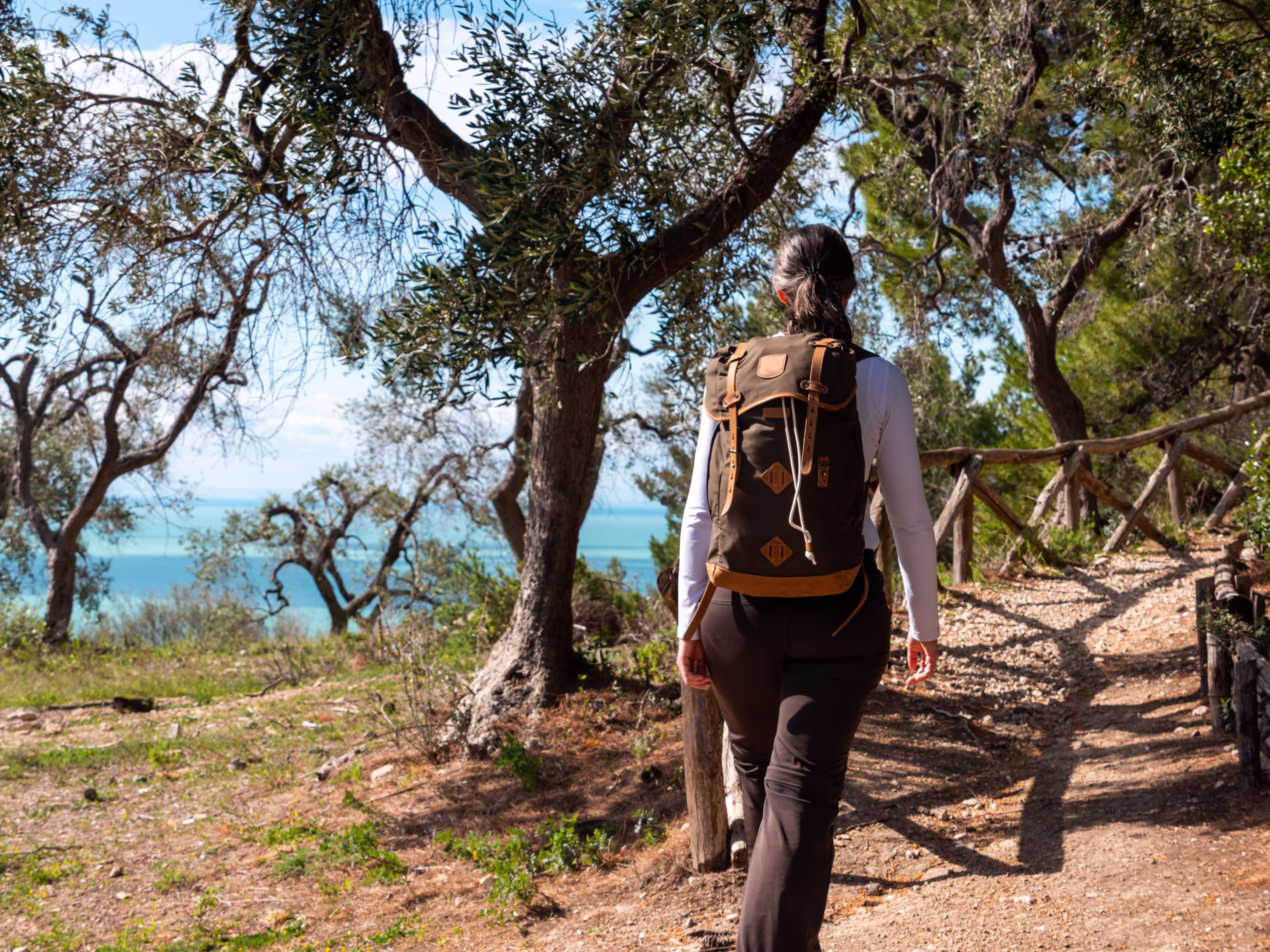 Hiking the famous Nature Trail Mergoli Vignanotica, Gargano Peninsula in Southern Italy