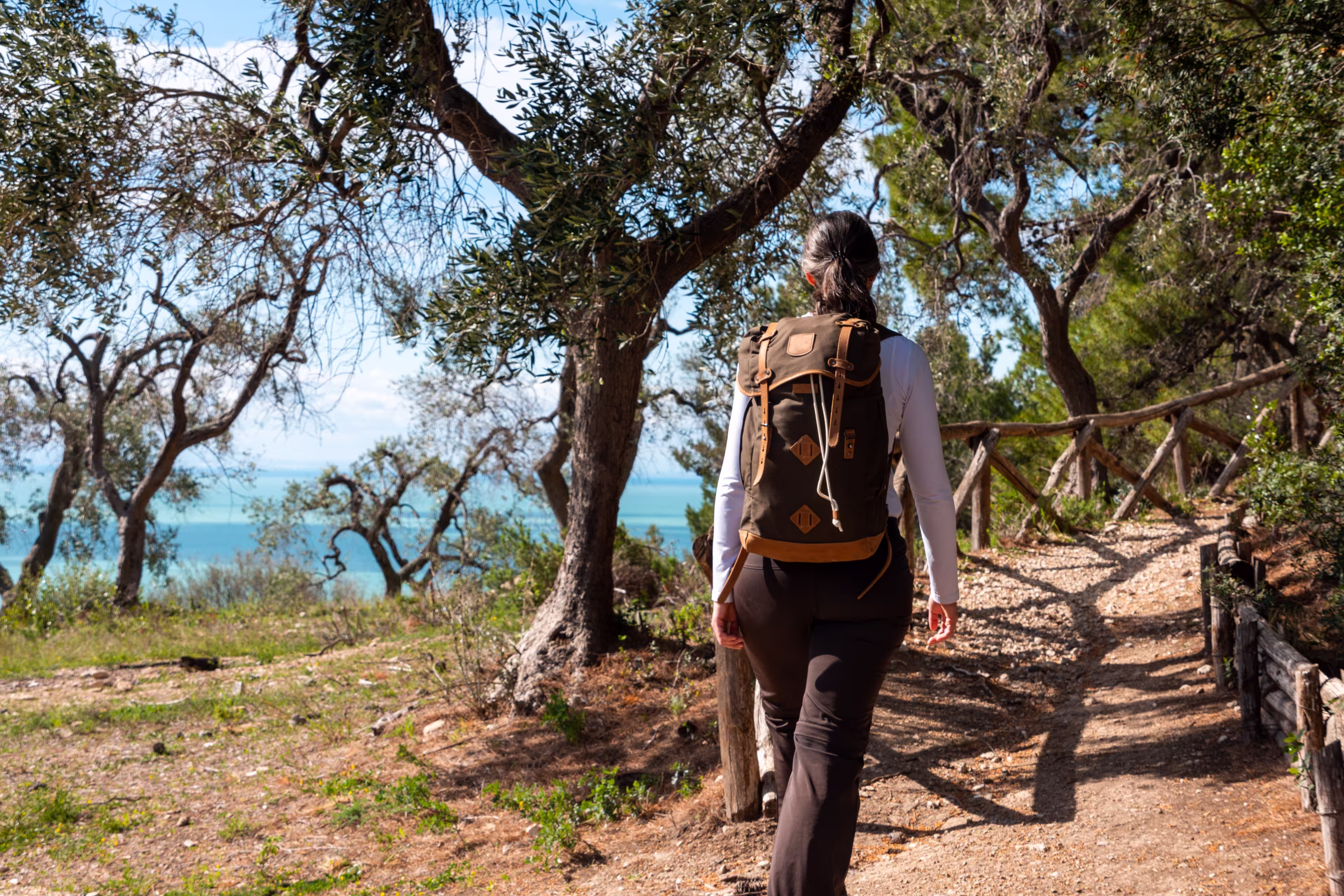 Hiking the famous Nature Trail Mergoli Vignanotica, Gargano Peninsula in Southern Italy