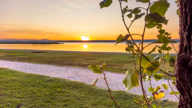 Sonenuntergang am Neusiedlersee bei Podersdorf