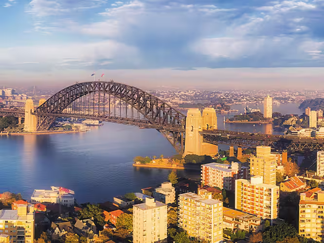 Panorama view of Sydney Harbour, Australia