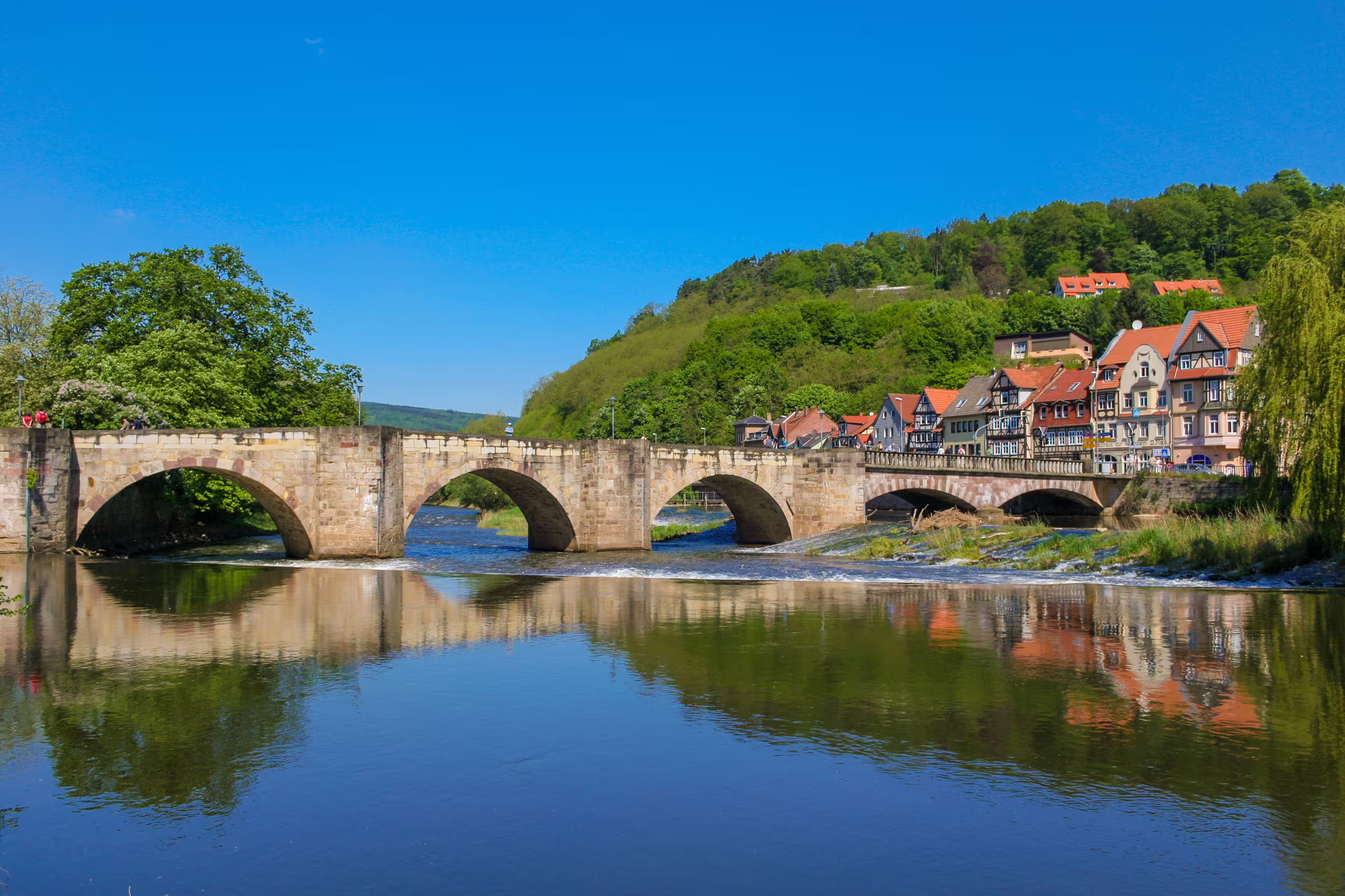 Alte Werrabrücke in Hann. Münden