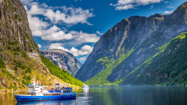 Gudvangen fjord, Norway, Europe.