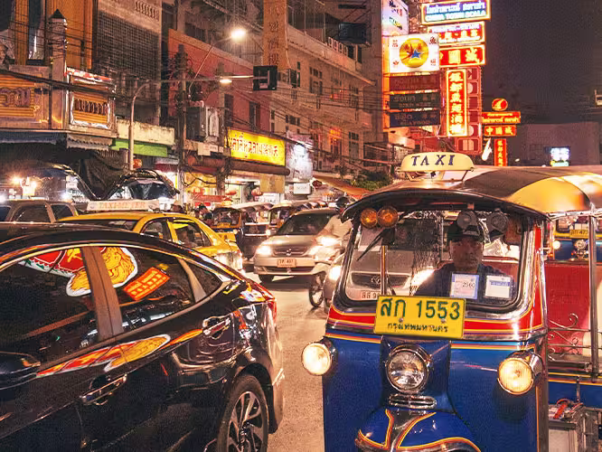 TTPT - City night life and lights in Bangkok