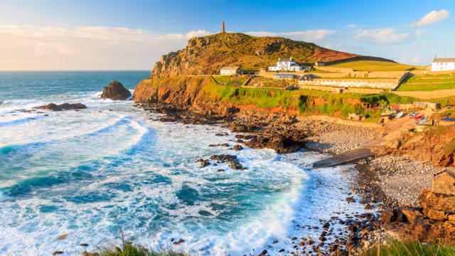 Overlooking Priests Cove at Cape Cornwall near St Just Cornwall England UK Europe