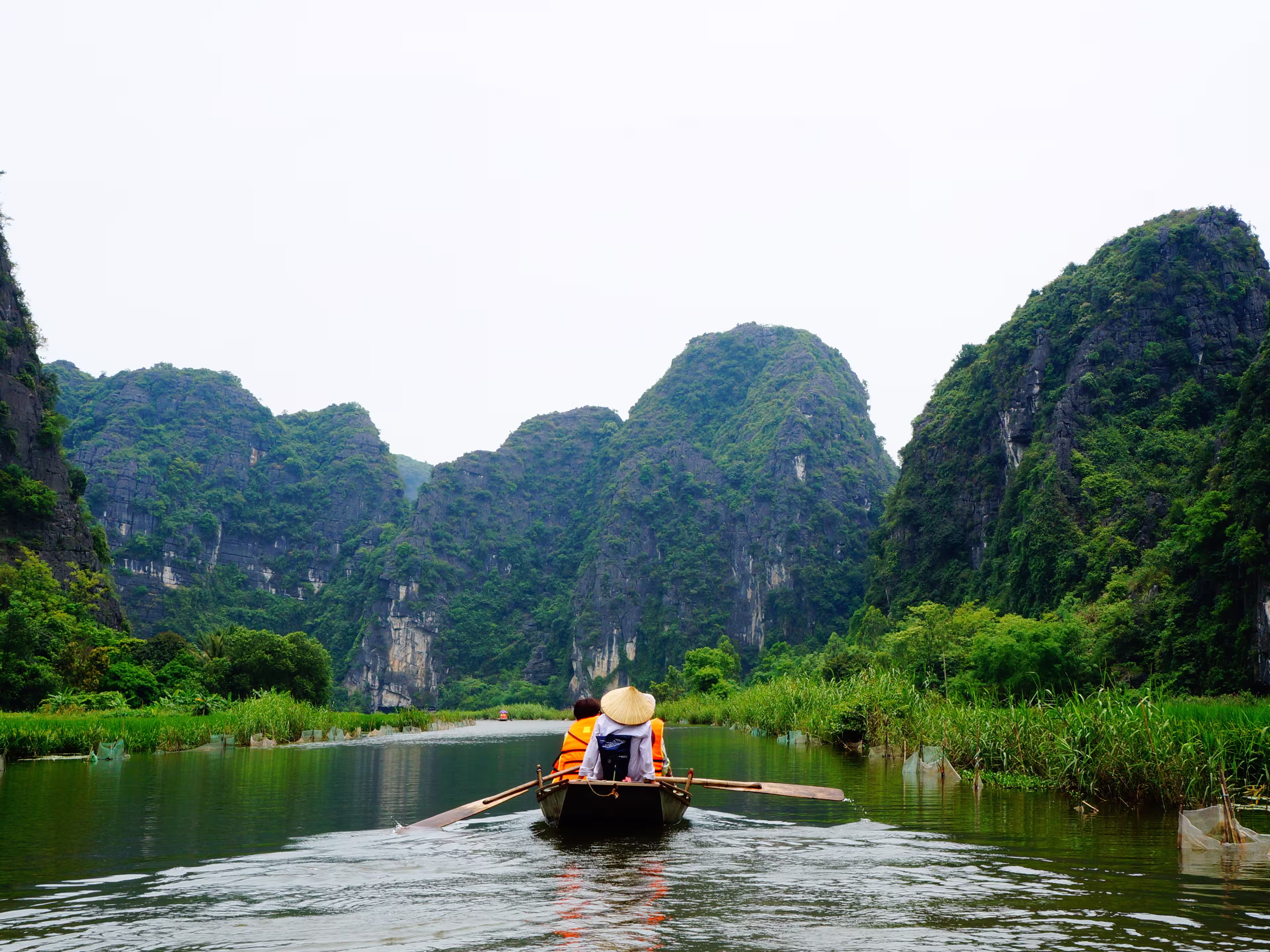Boat trip at Tam Coc Ninh Binh, Vietnam