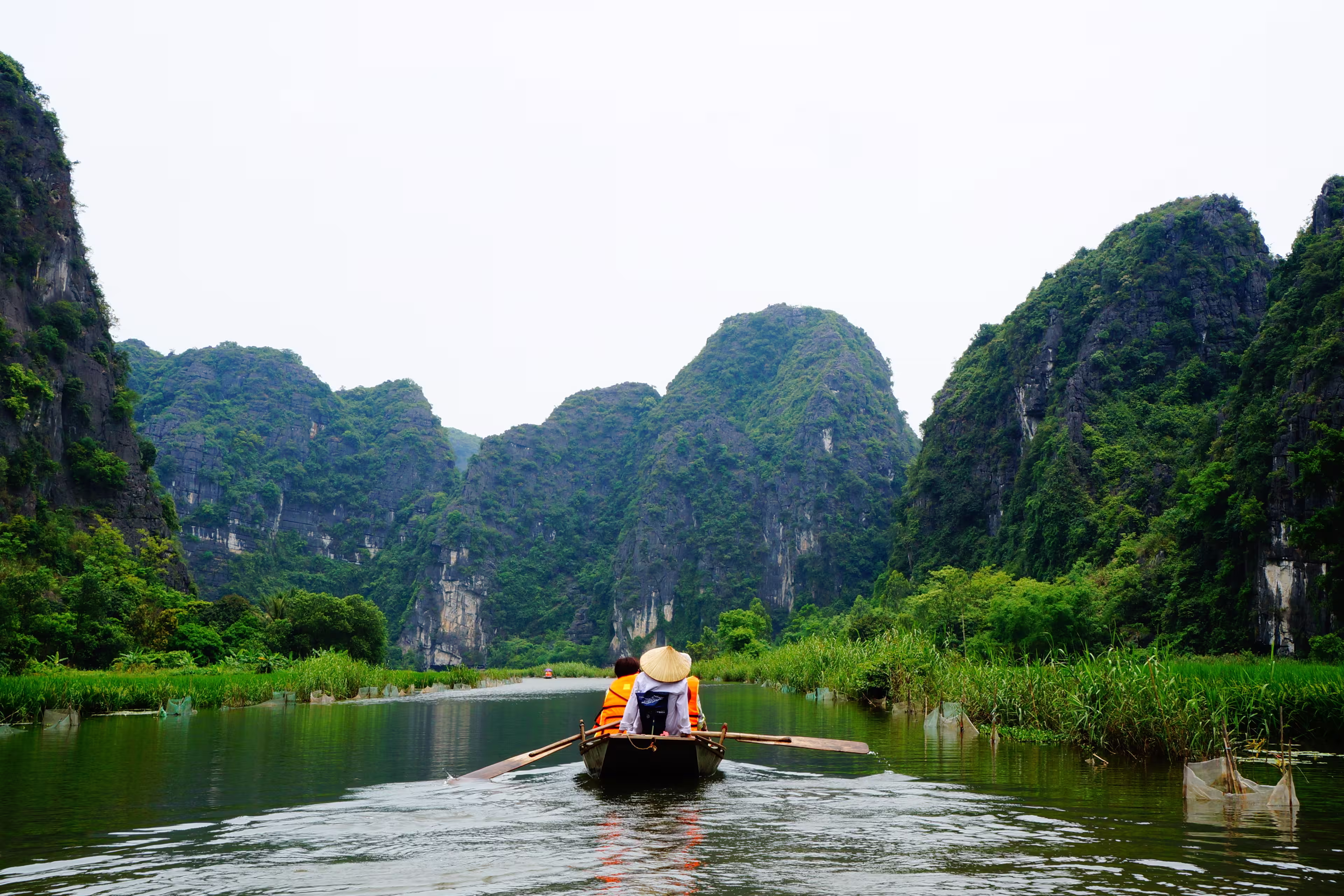 Boat trip at Tam Coc Ninh Binh, Vietnam