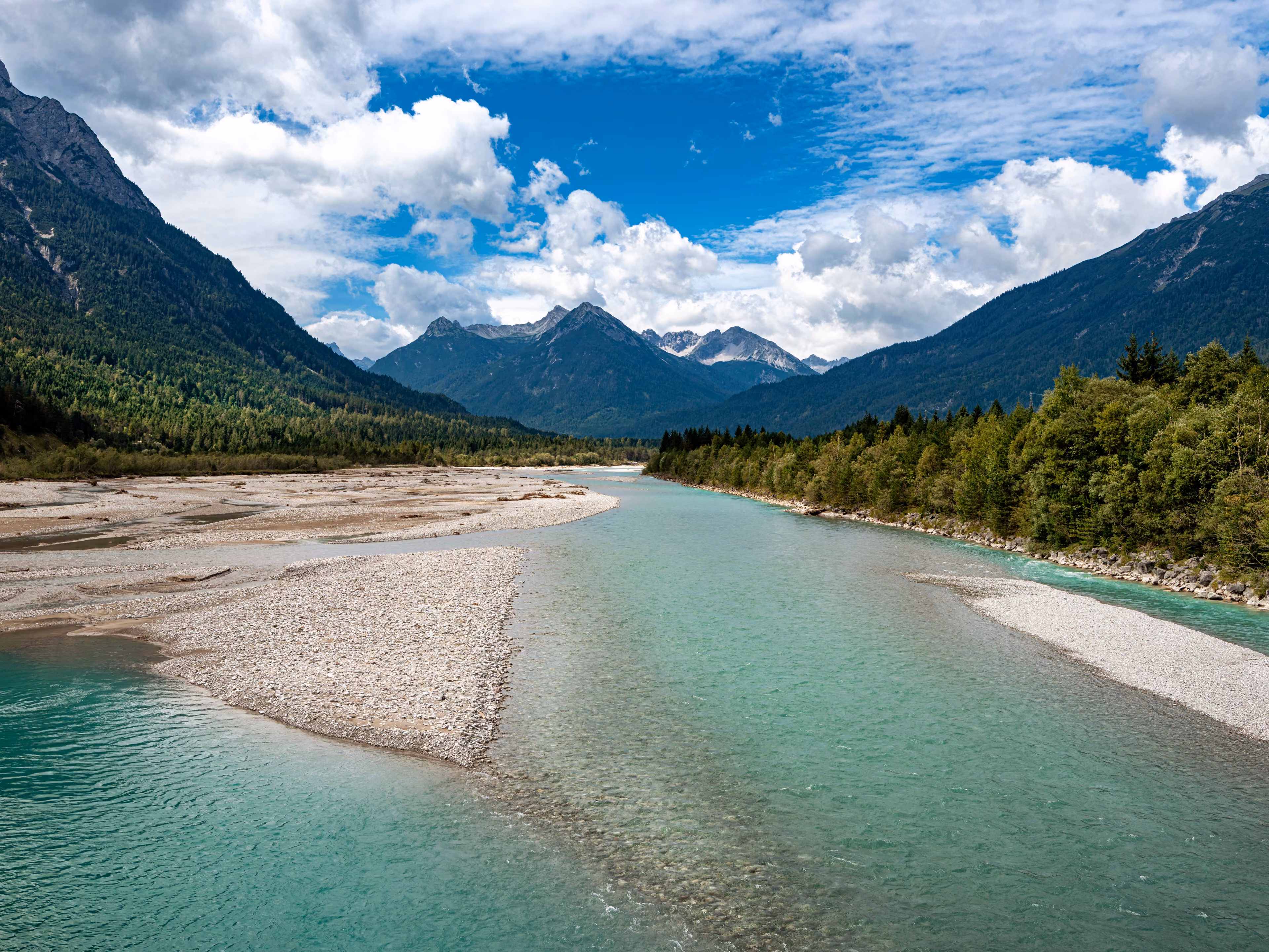 Lechtal Fluss
