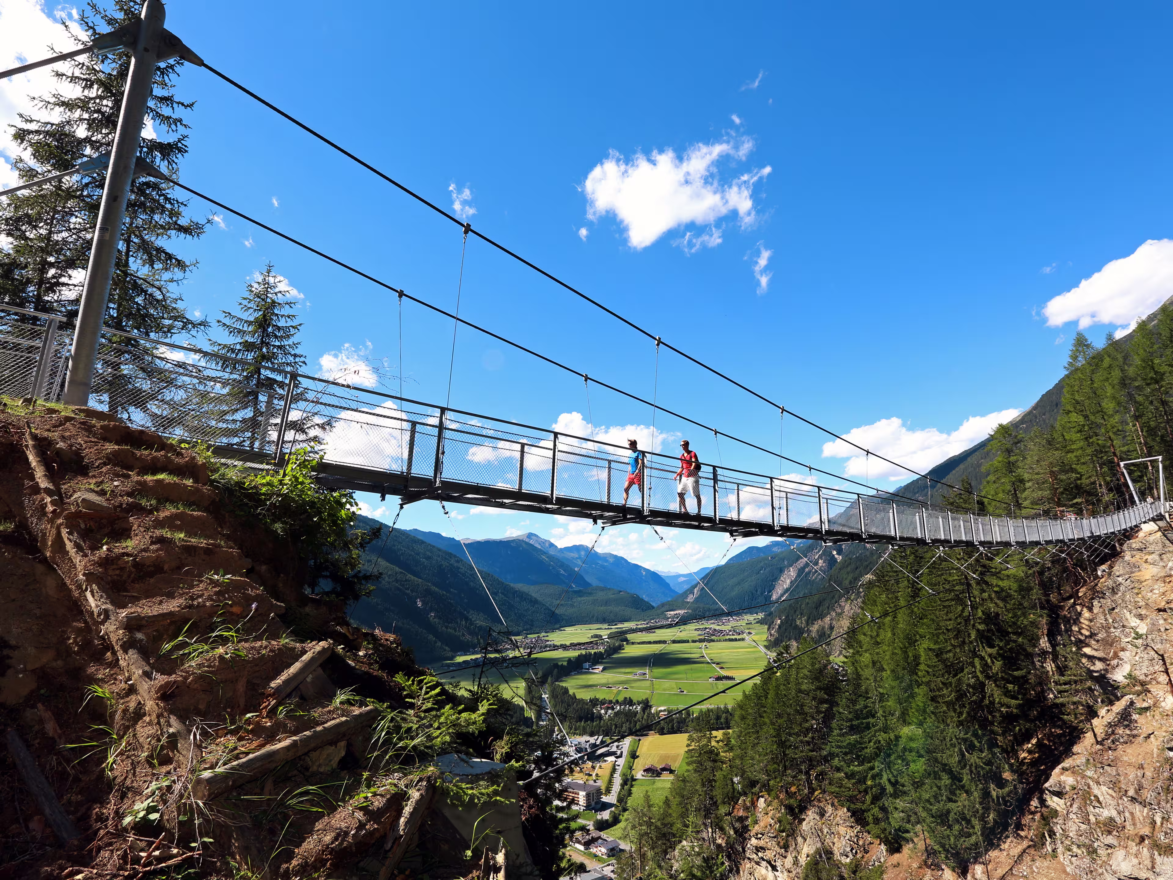 Ötztal Tirol Hängebrücke