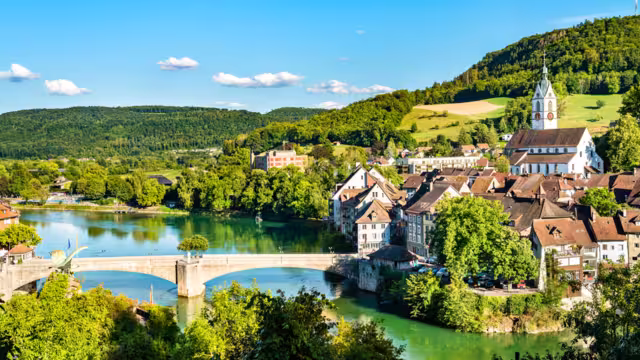 Laufenburg am Rhein in der Schweiz