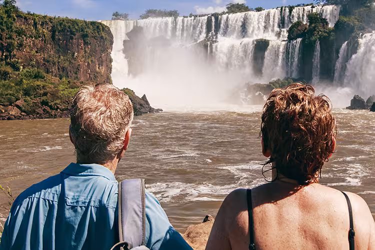 GGPBC - Couple standing in front of Iguazu Falls, Argentina