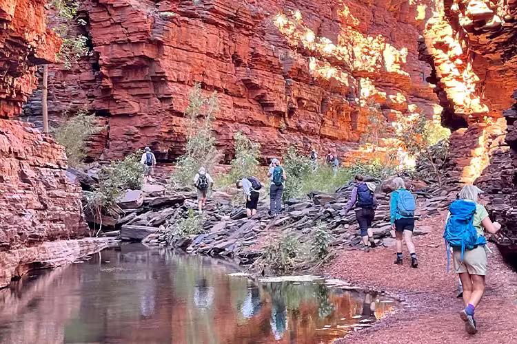 Group in Karijini, Western Australia, Australia