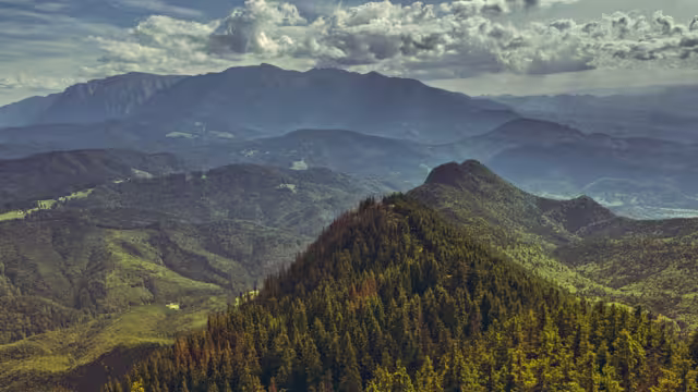 Panorama-Blick auf das Bucegi-Gebirge