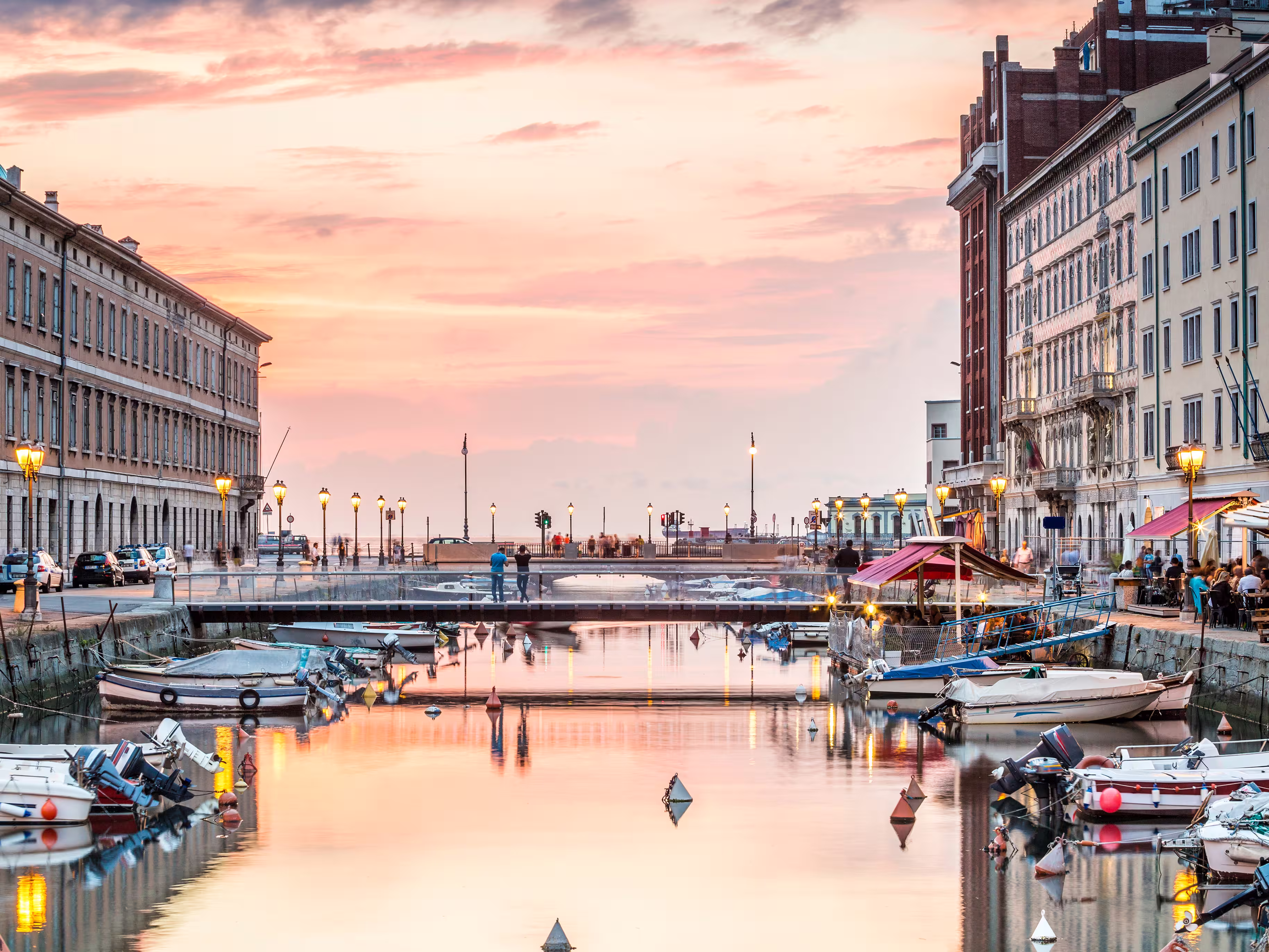 Kanal im Stadtzentrum von Triest