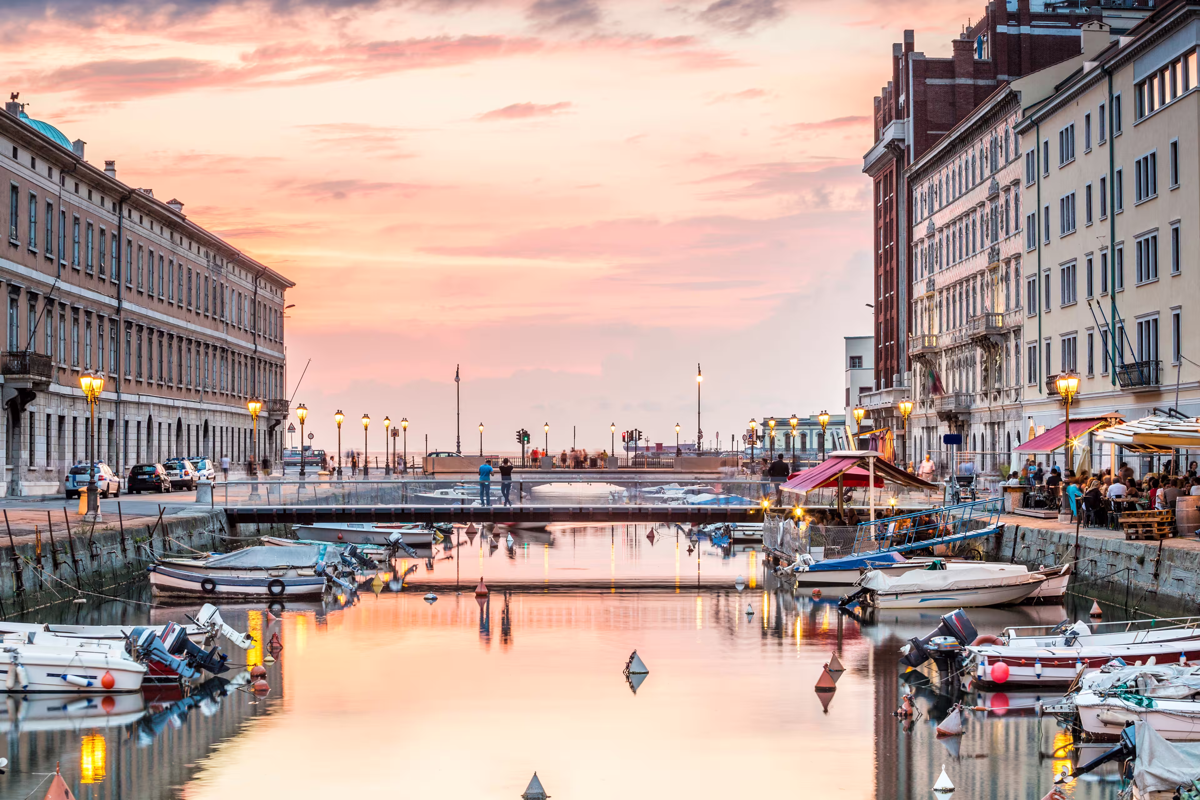 Kanal im Stadtzentrum von Triest