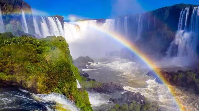 Regenbogen an den Iguaçu-Fällen