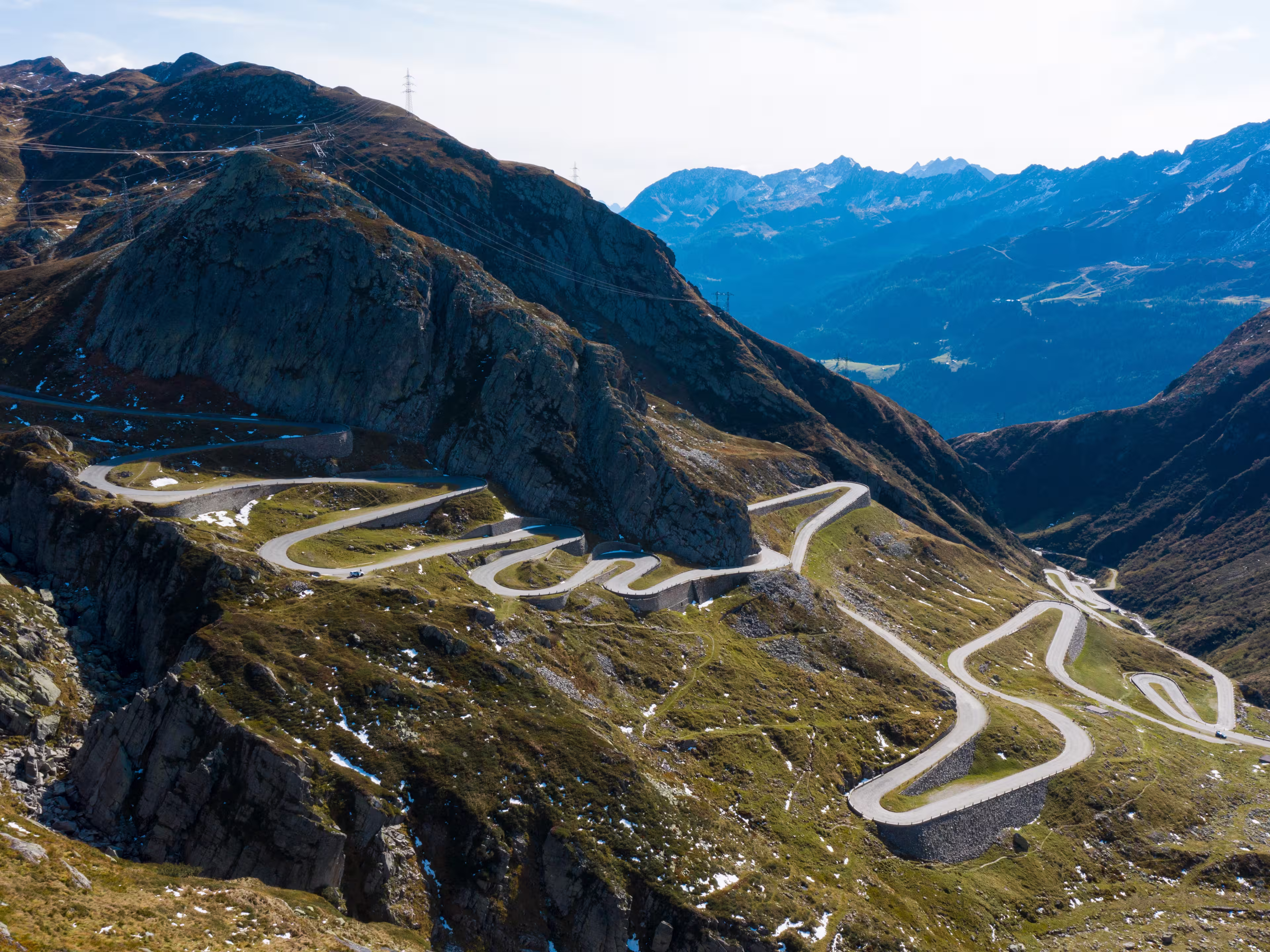 Serpentinen des Gotthardpasses