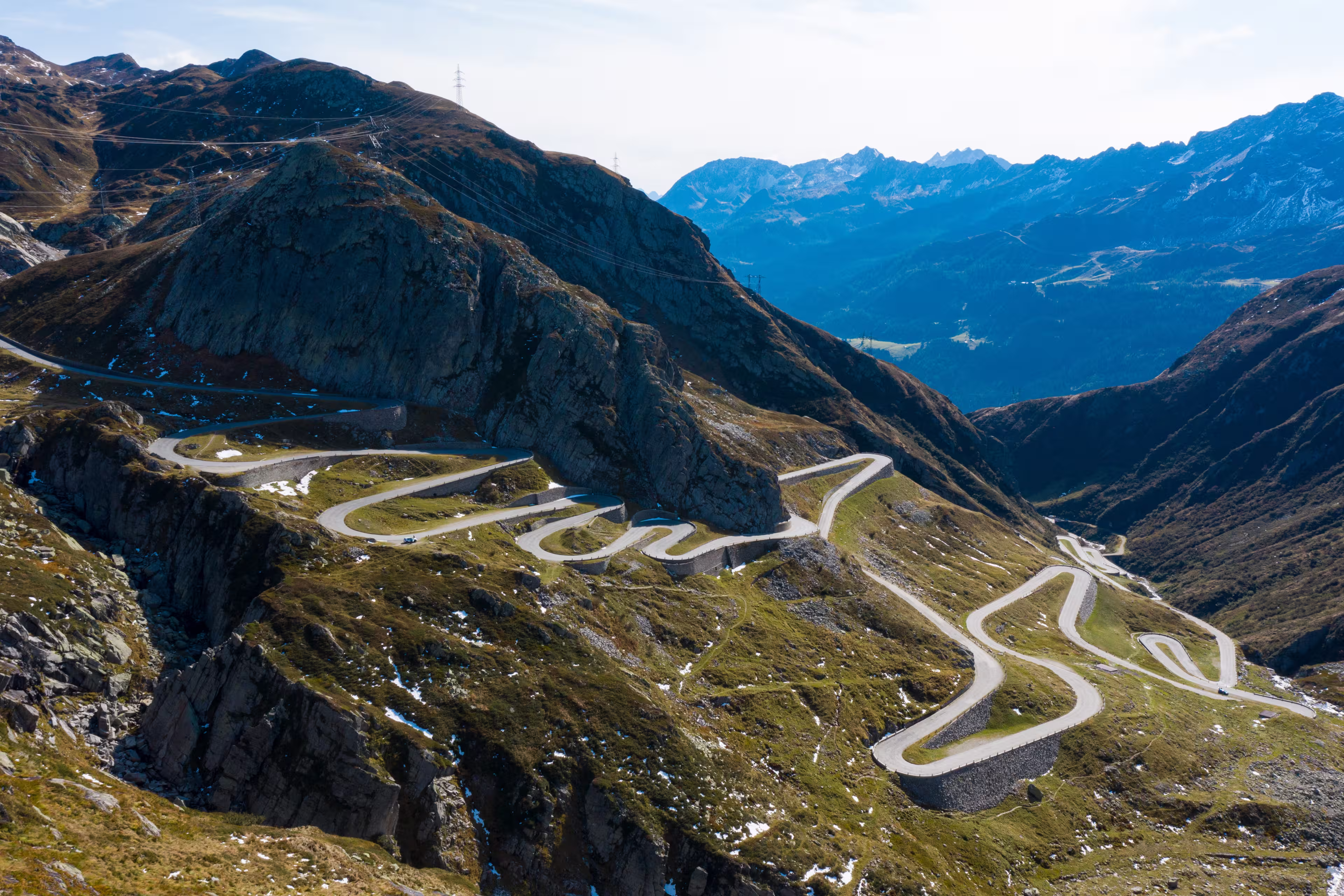 Serpentinen des Gotthardpasses