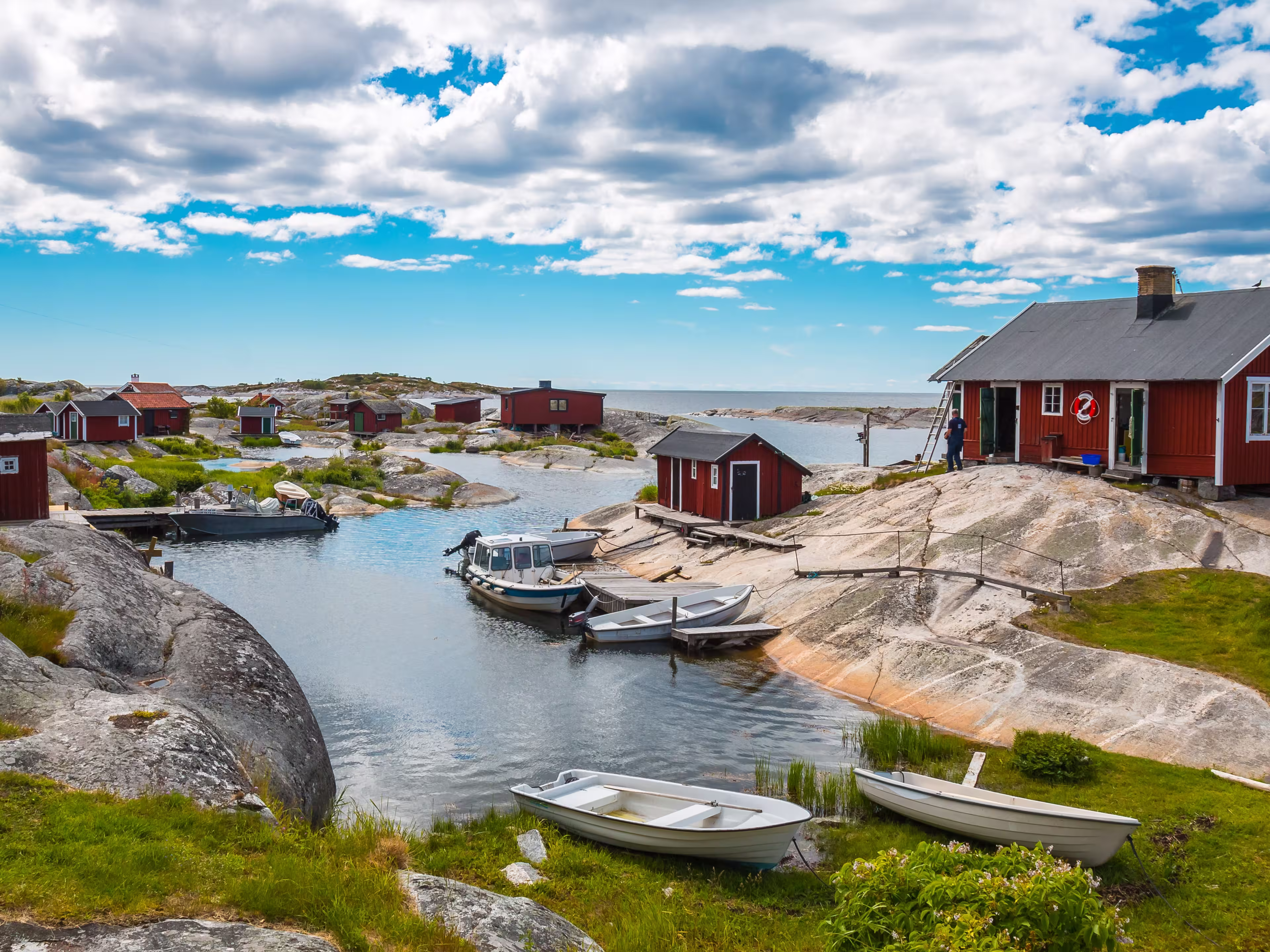 View on the bay in Huvudskärs