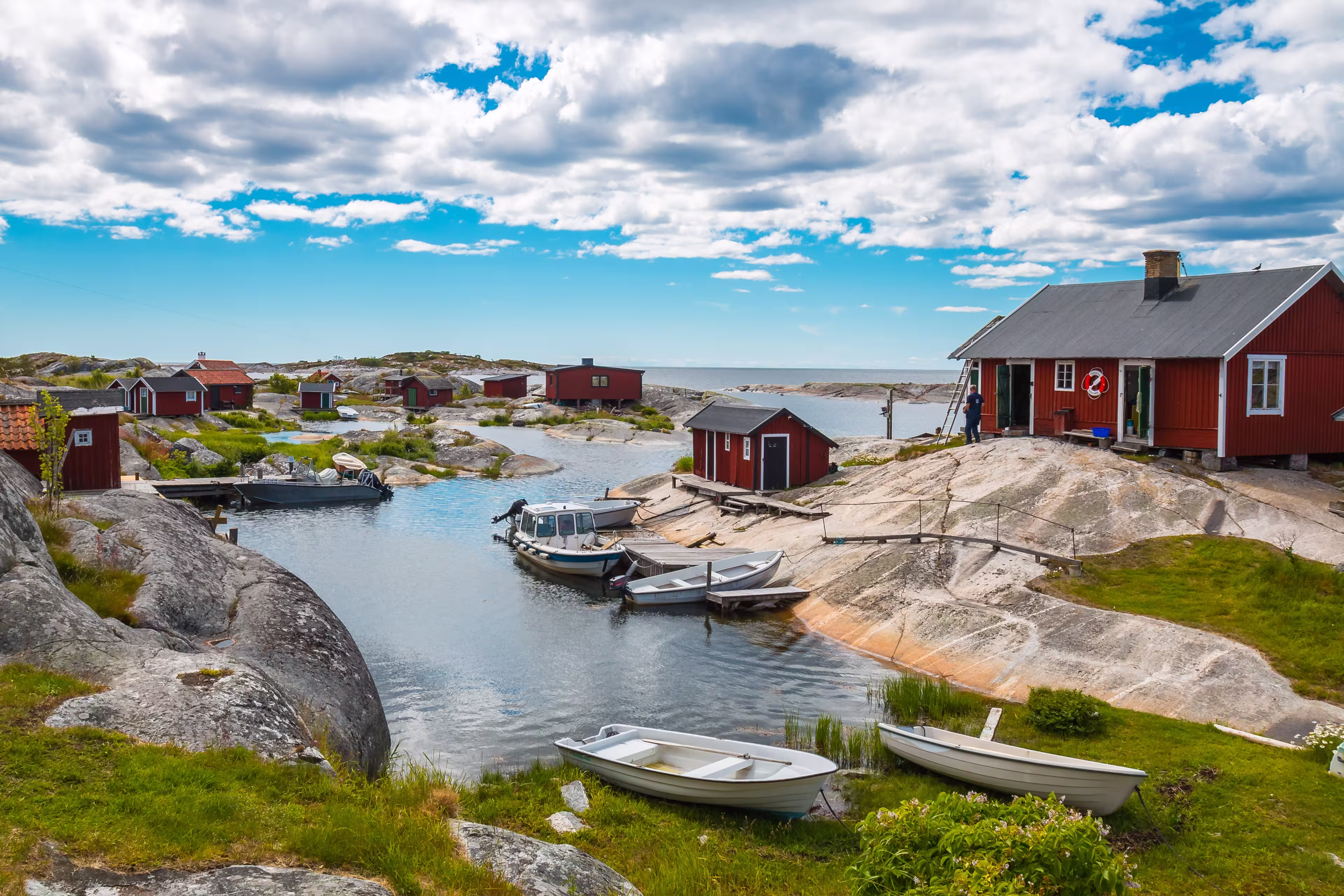 View on the bay in Huvudskärs