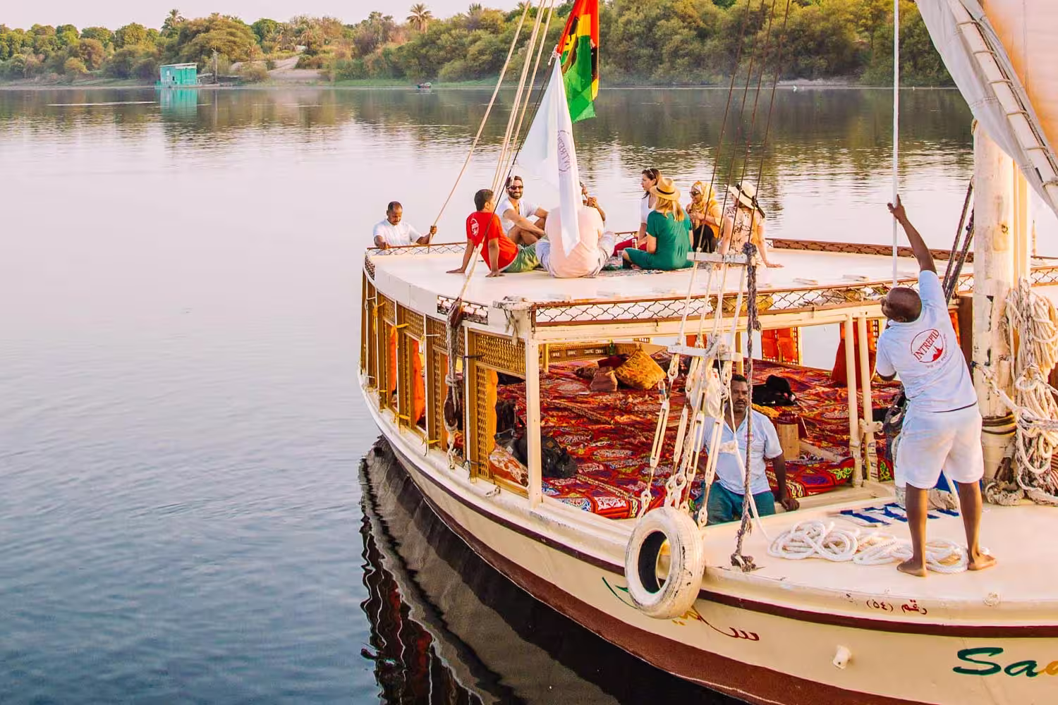 Set sail down the Nile on a traditional Egyptian Felucca