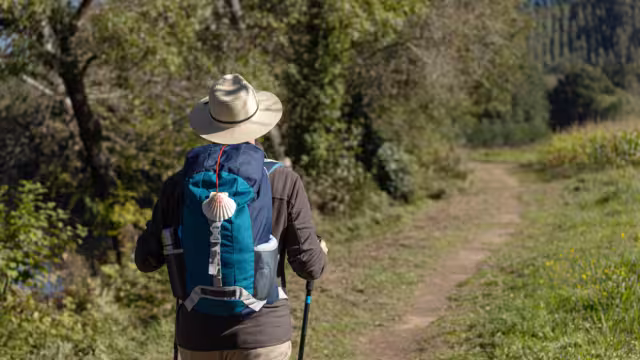 Pilgerer auf dem Camino de Santiago