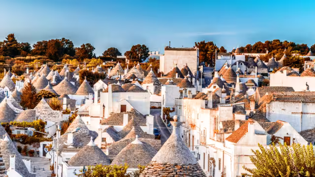 Alberobello Apulien Italien