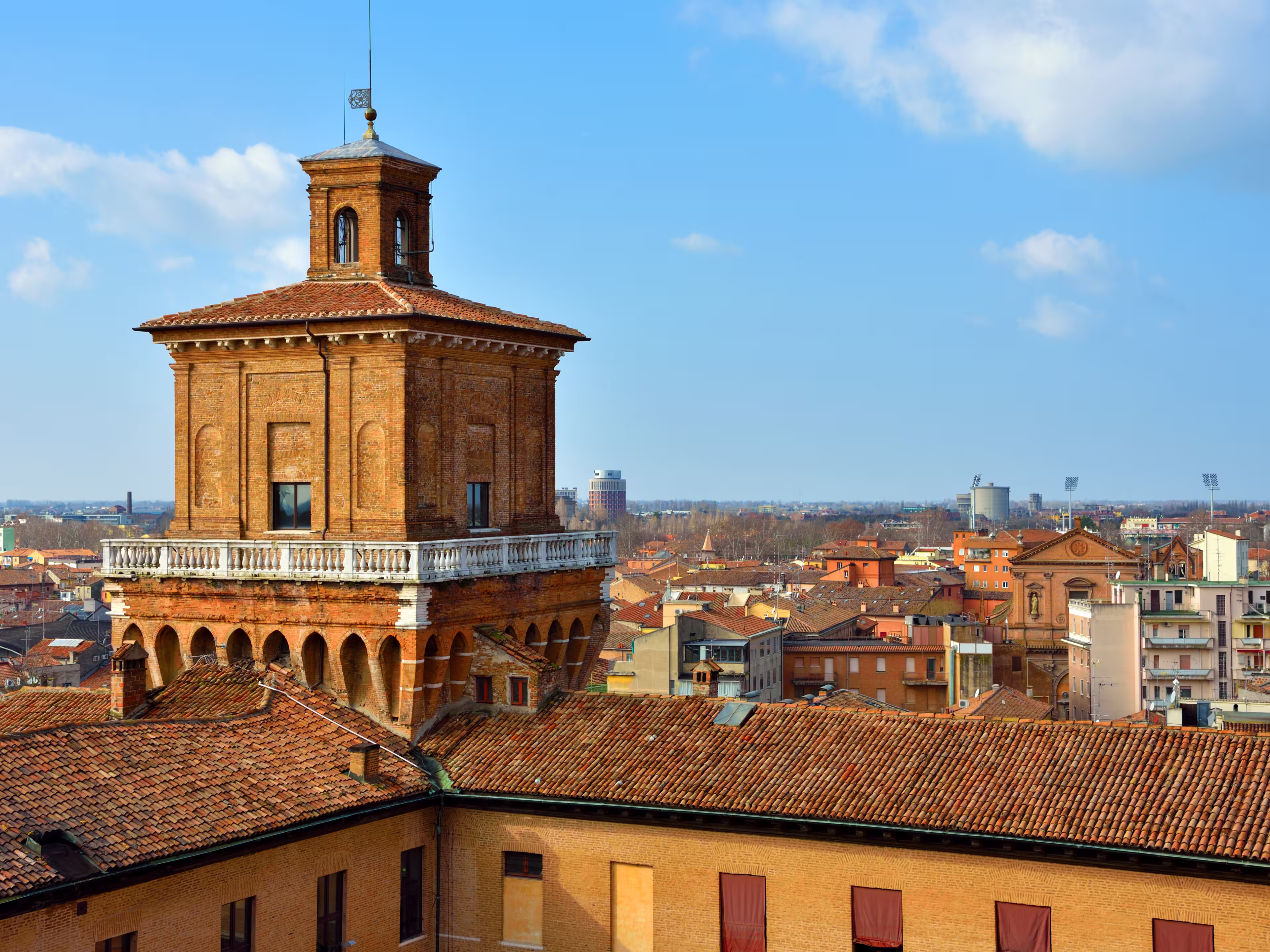 Blick über Ferrara