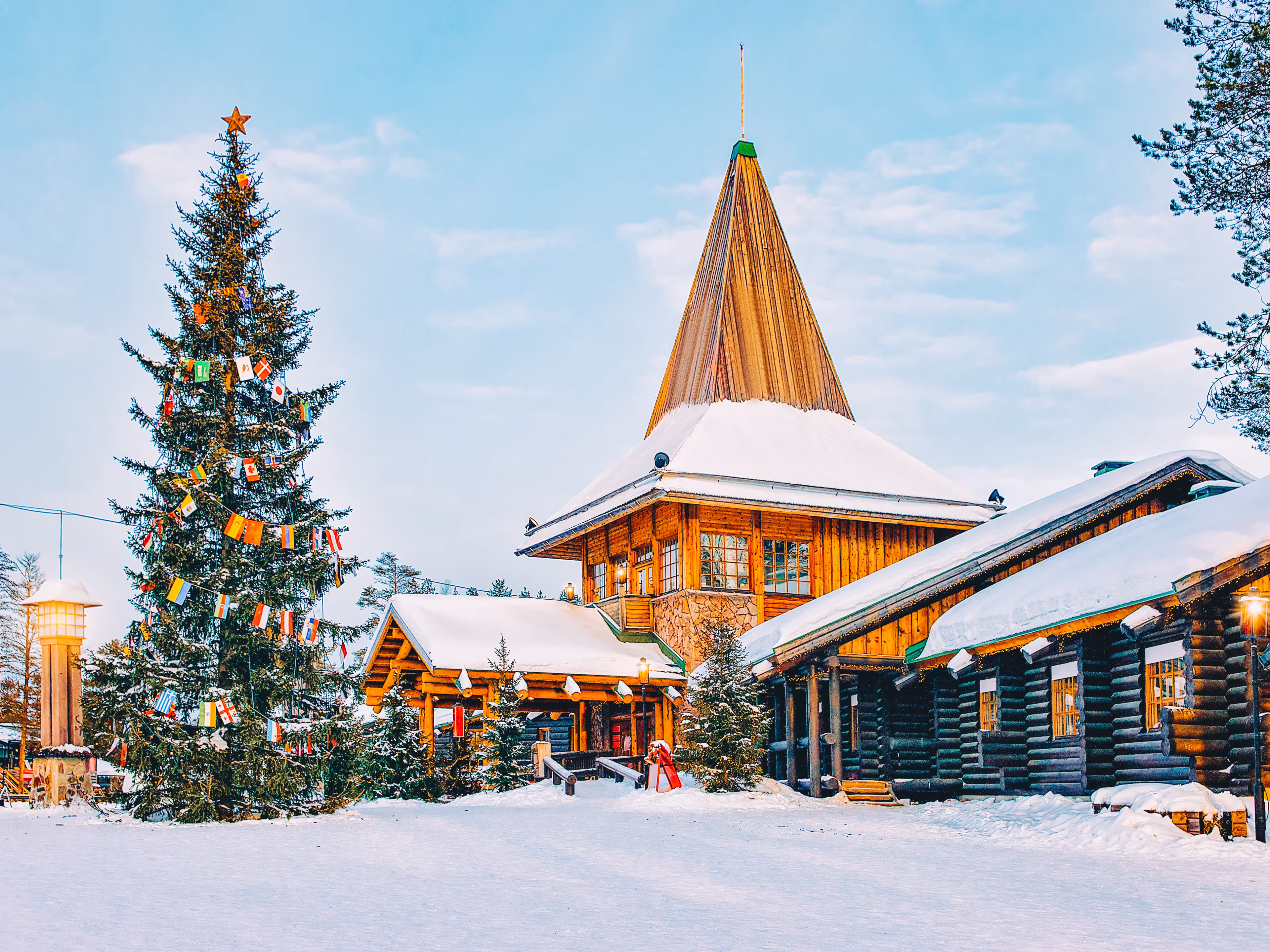 Santa Claus Office at Santa Claus Village in Rovaniemi in Lapland in Finland.