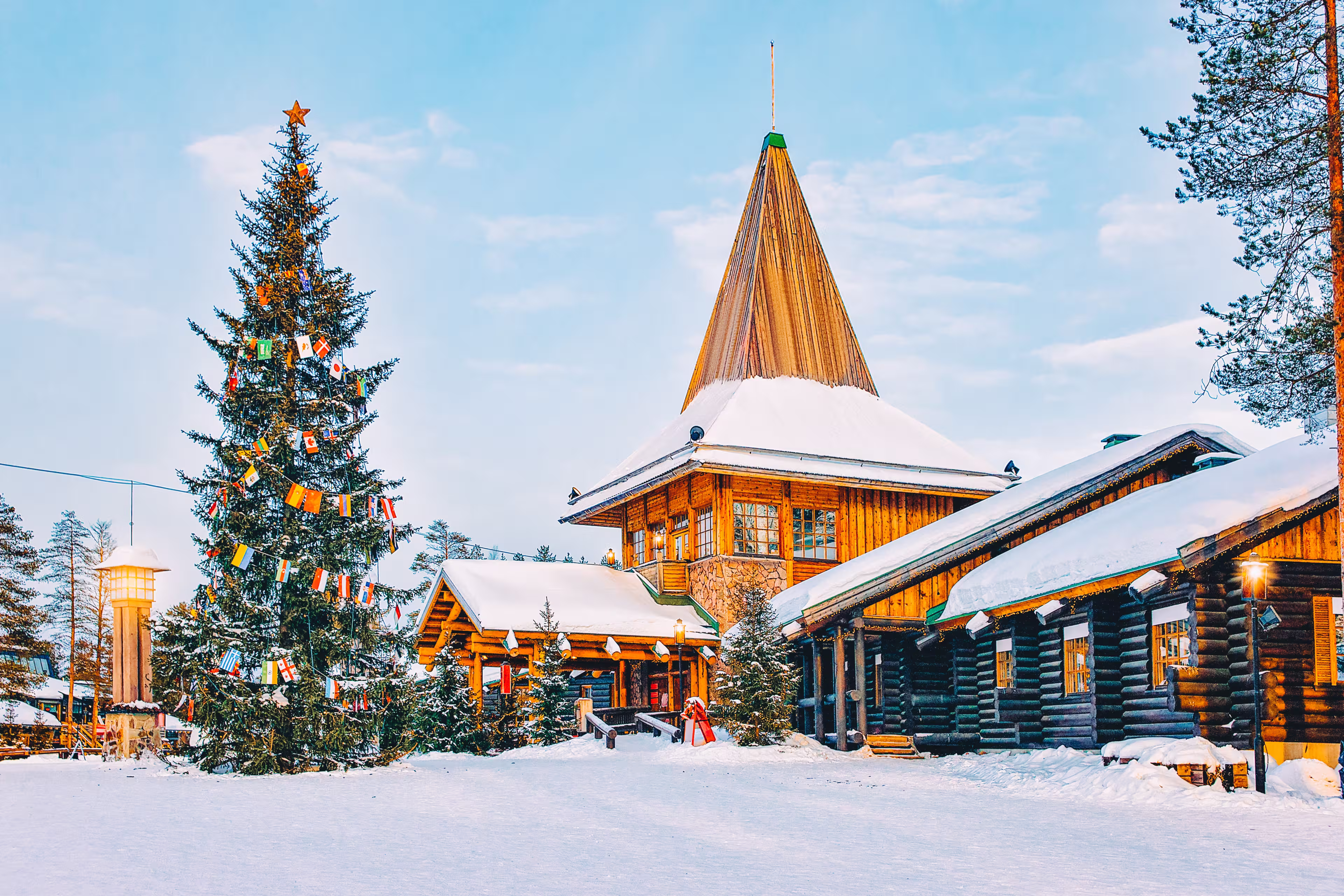 Santa Claus Office at Santa Claus Village in Rovaniemi in Lapland in Finland.