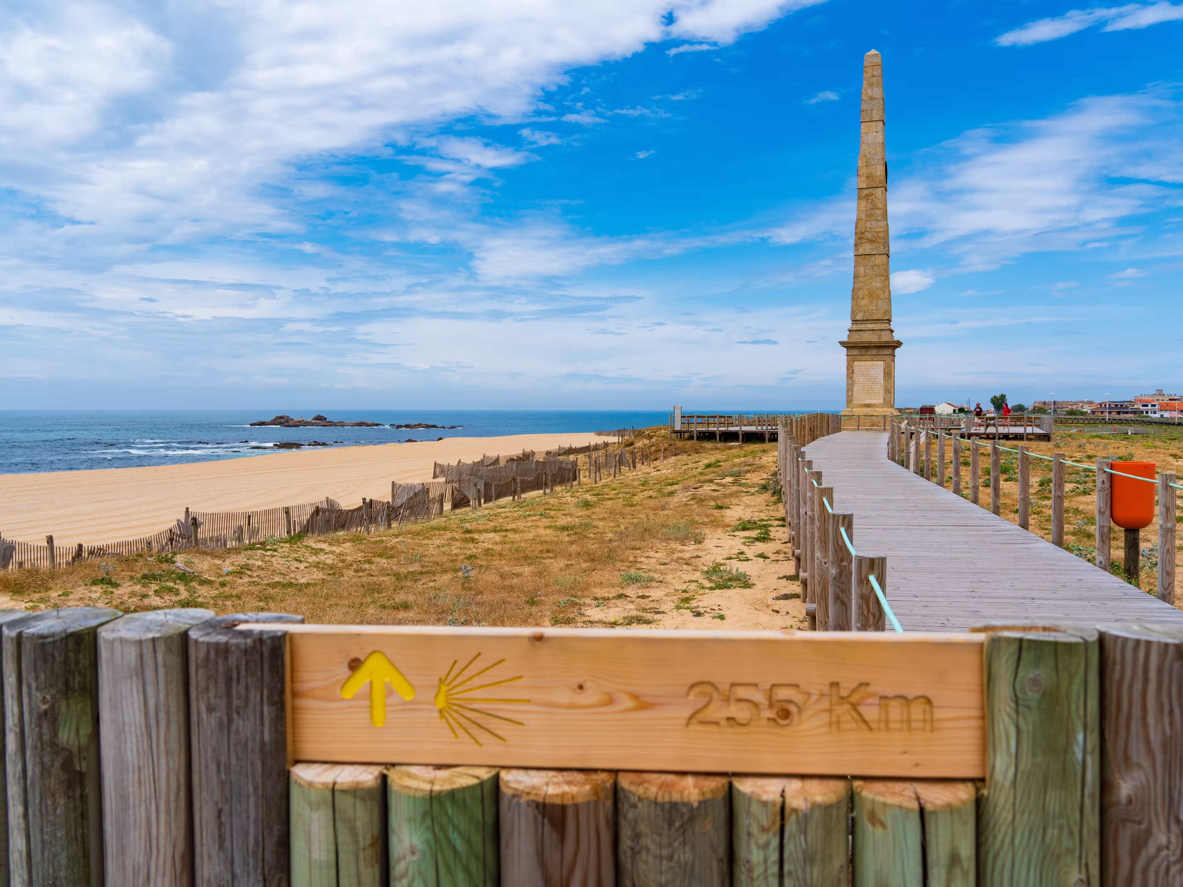 Camino Portugues Coastal Route in Matosinhos, Portugal