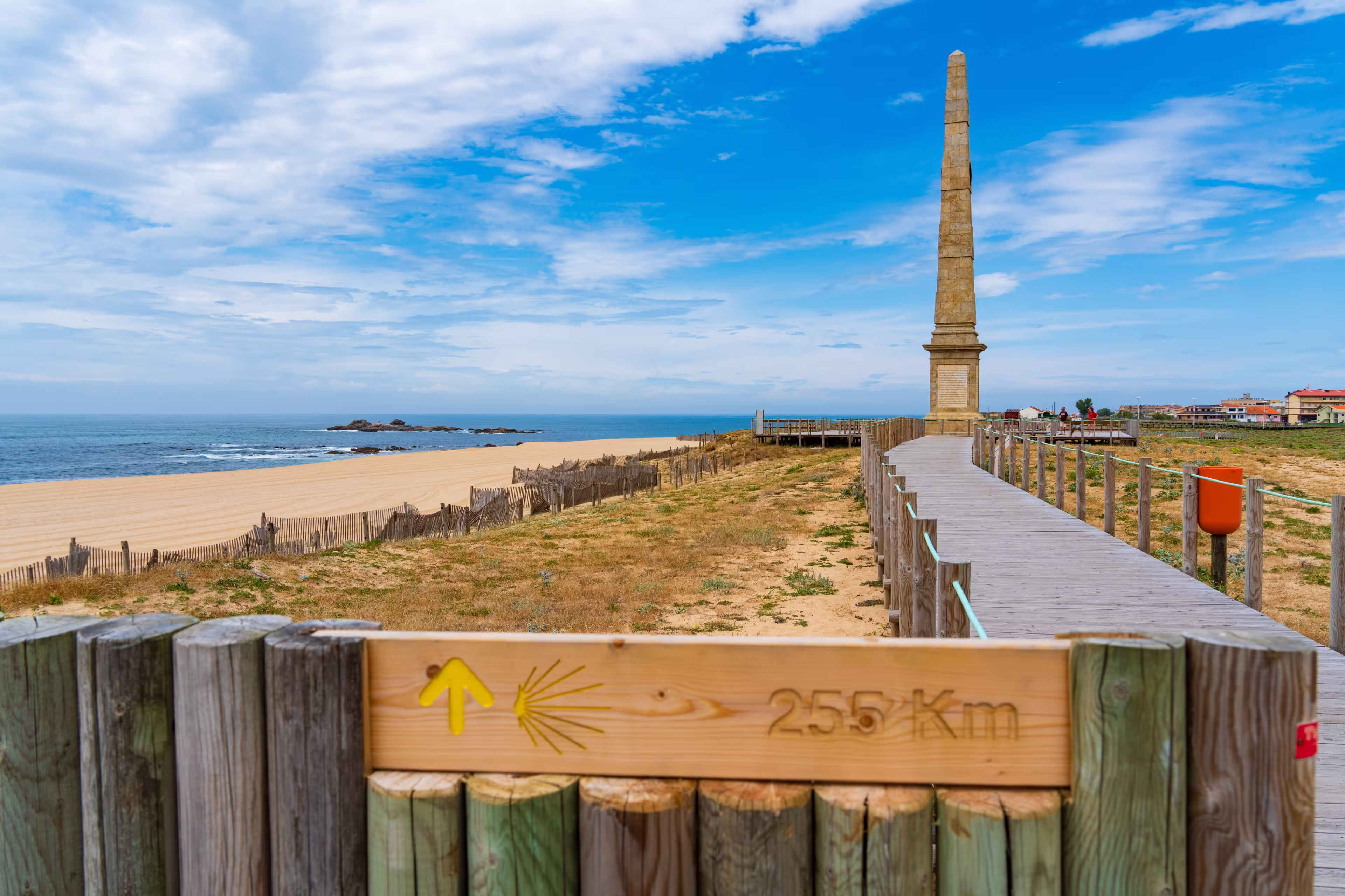 Camino Portugues Coastal Route in Matosinhos, Portugal