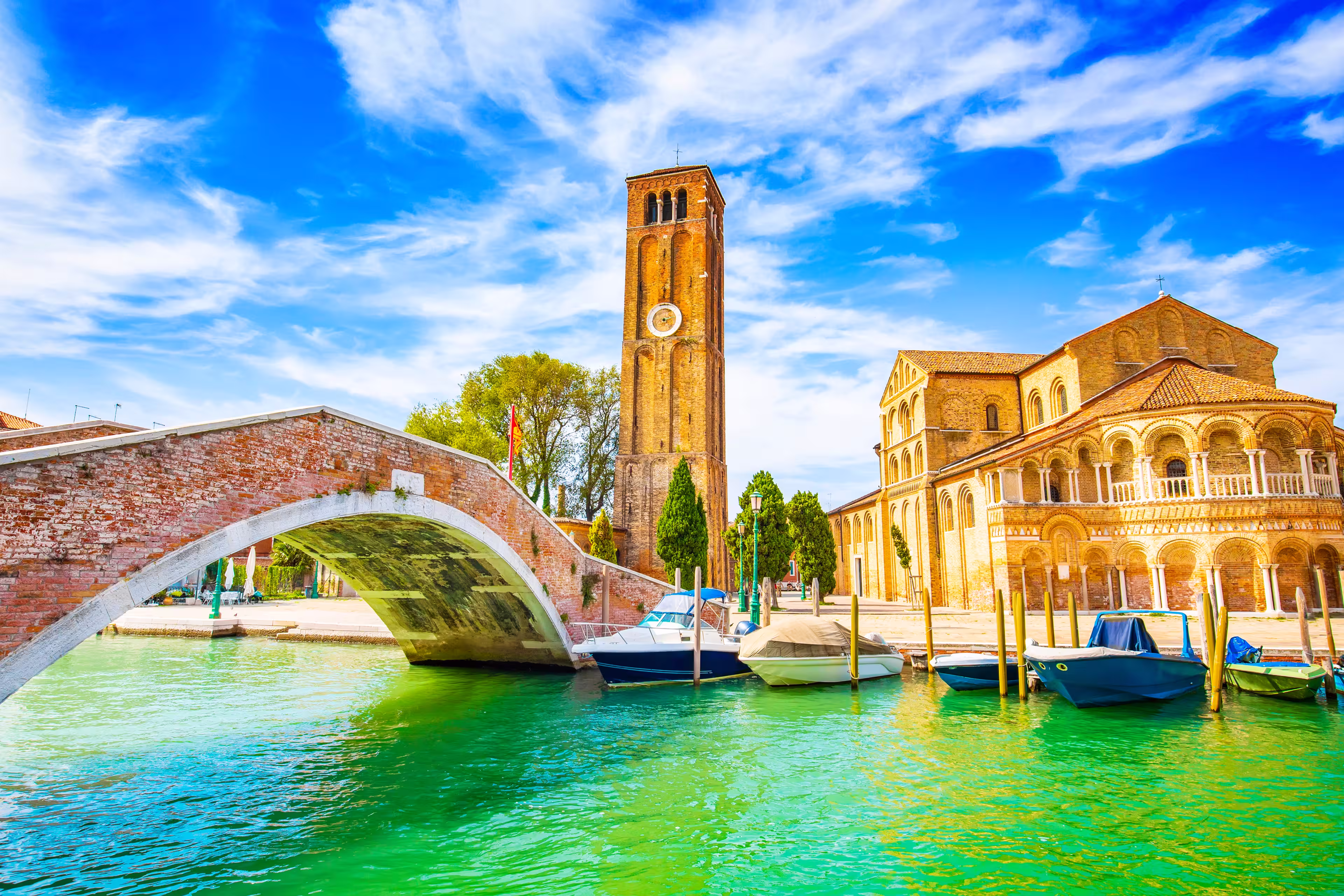 Brücke an der Insel Murano
