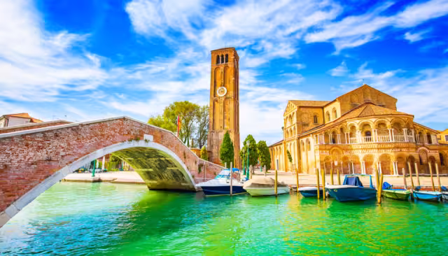 Brücke an der Insel Murano