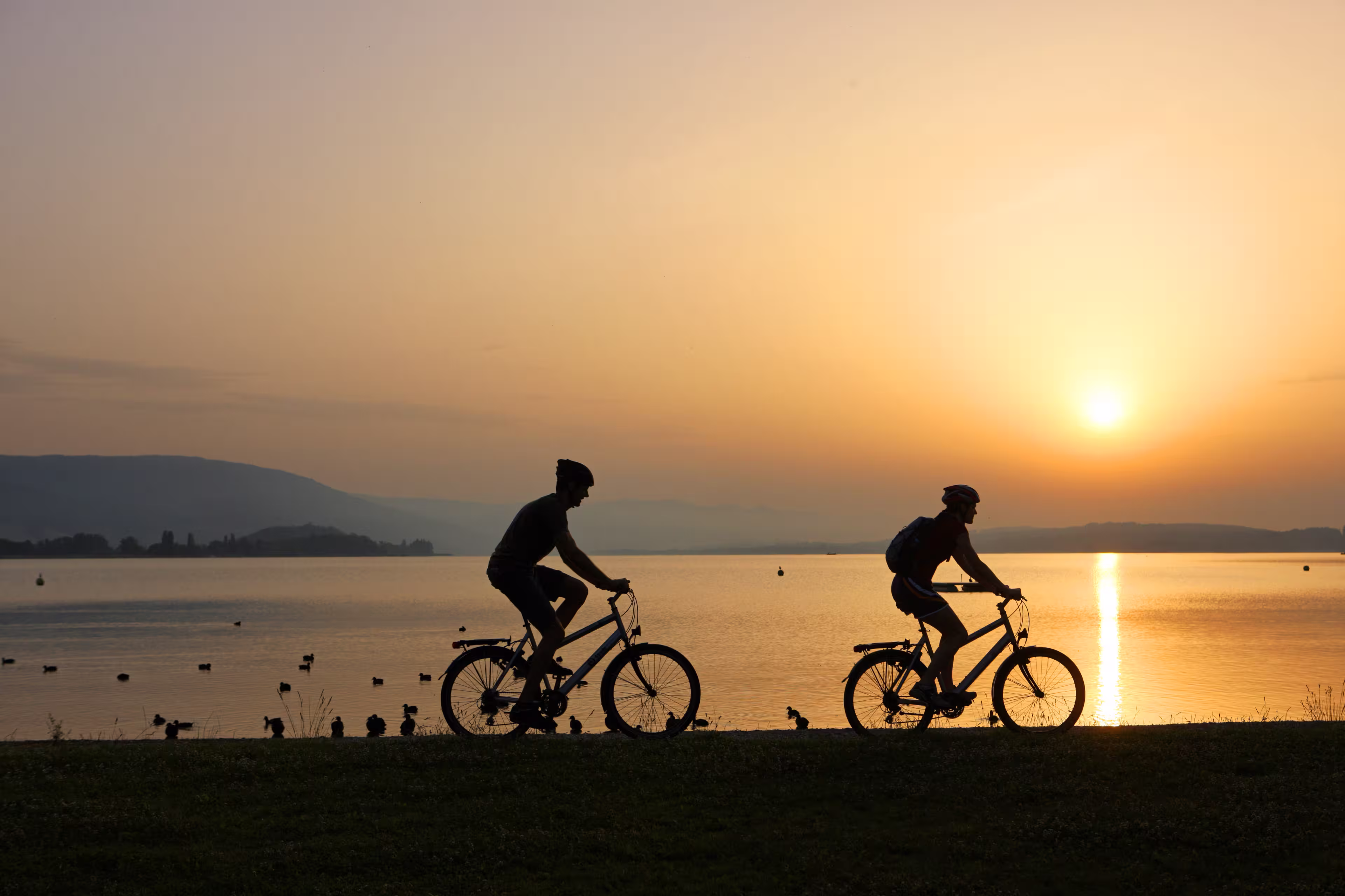 MIttelland-Route bei Sonnenuntergang