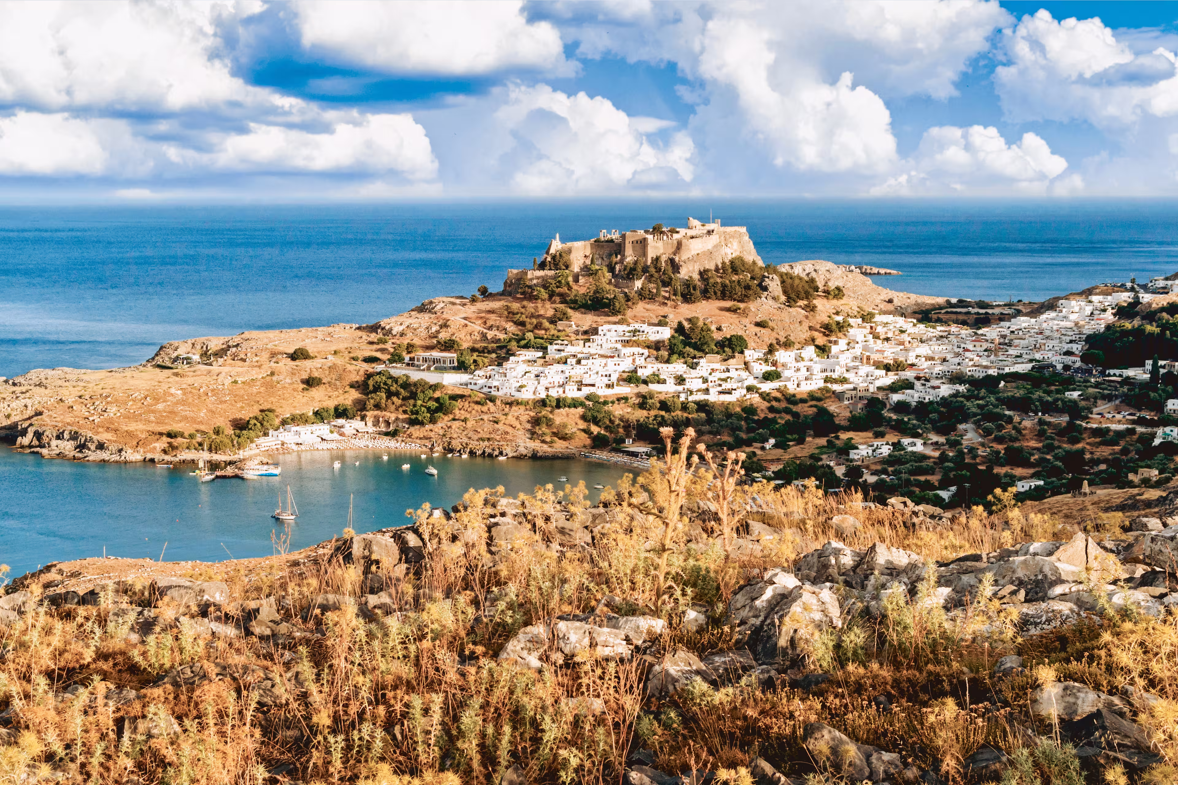 Rhodos Radreise - Quer über die Insel