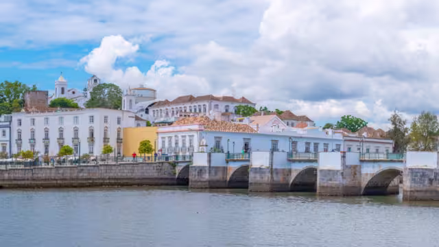 Panorama der Stadt Tavira, Algarve