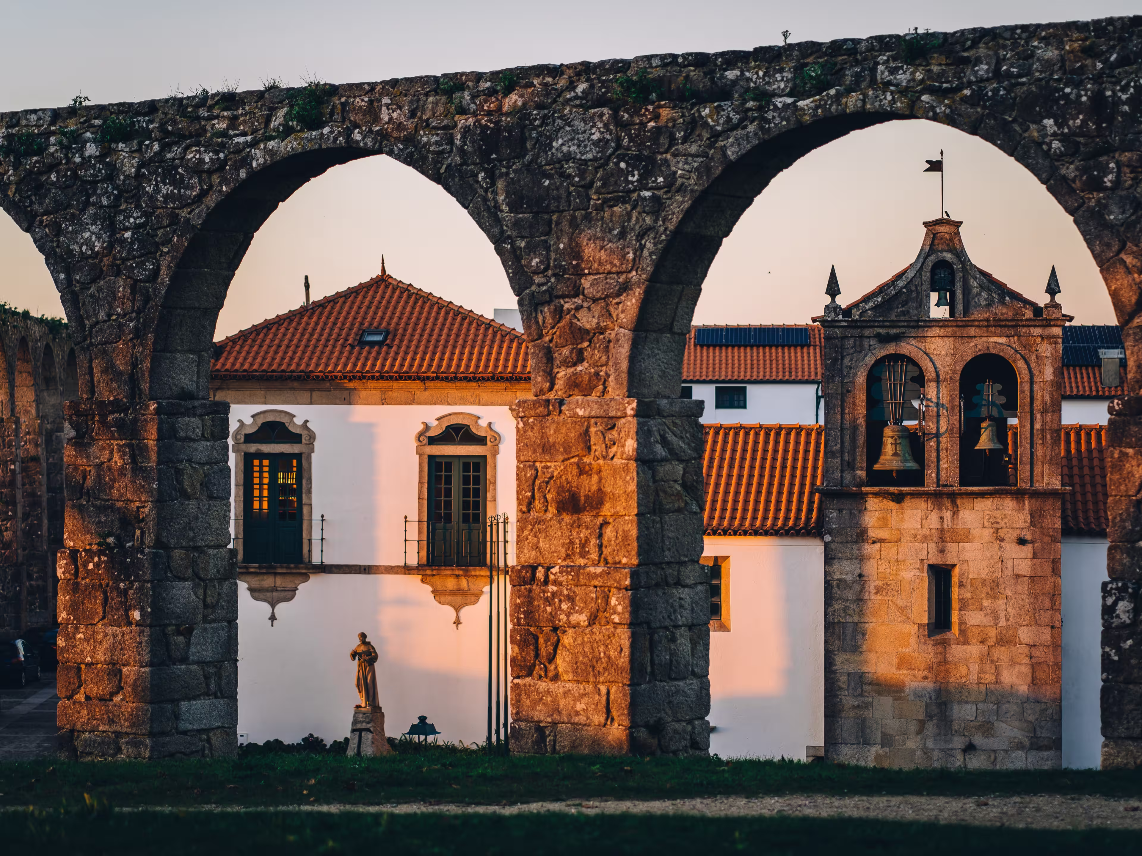 The Aqueduct of Santa Clara in Vila do Conde, Portugal.