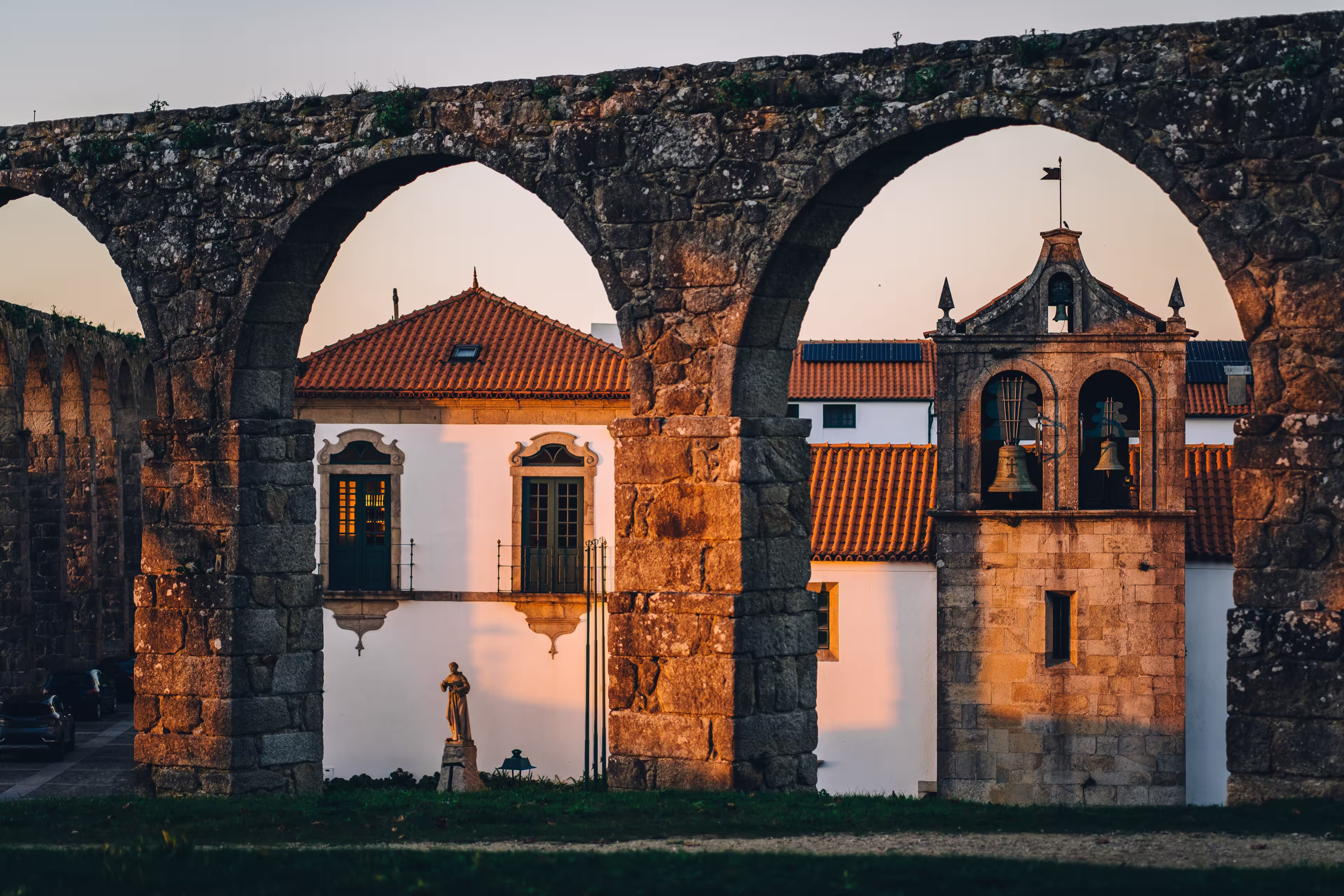 The Aqueduct of Santa Clara in Vila do Conde, Portugal.