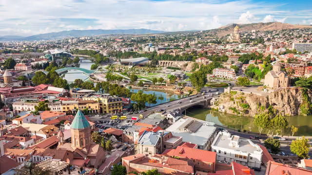 The vibrant and exciting city of Tbilisi in Georgia.