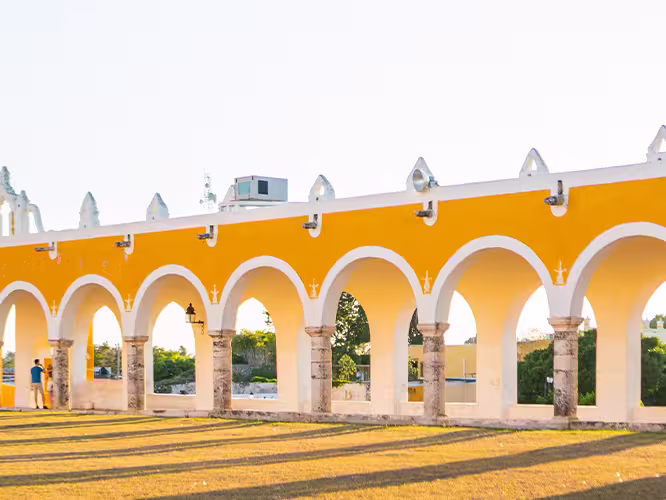 Yellow buildings of Izamal, Mexico