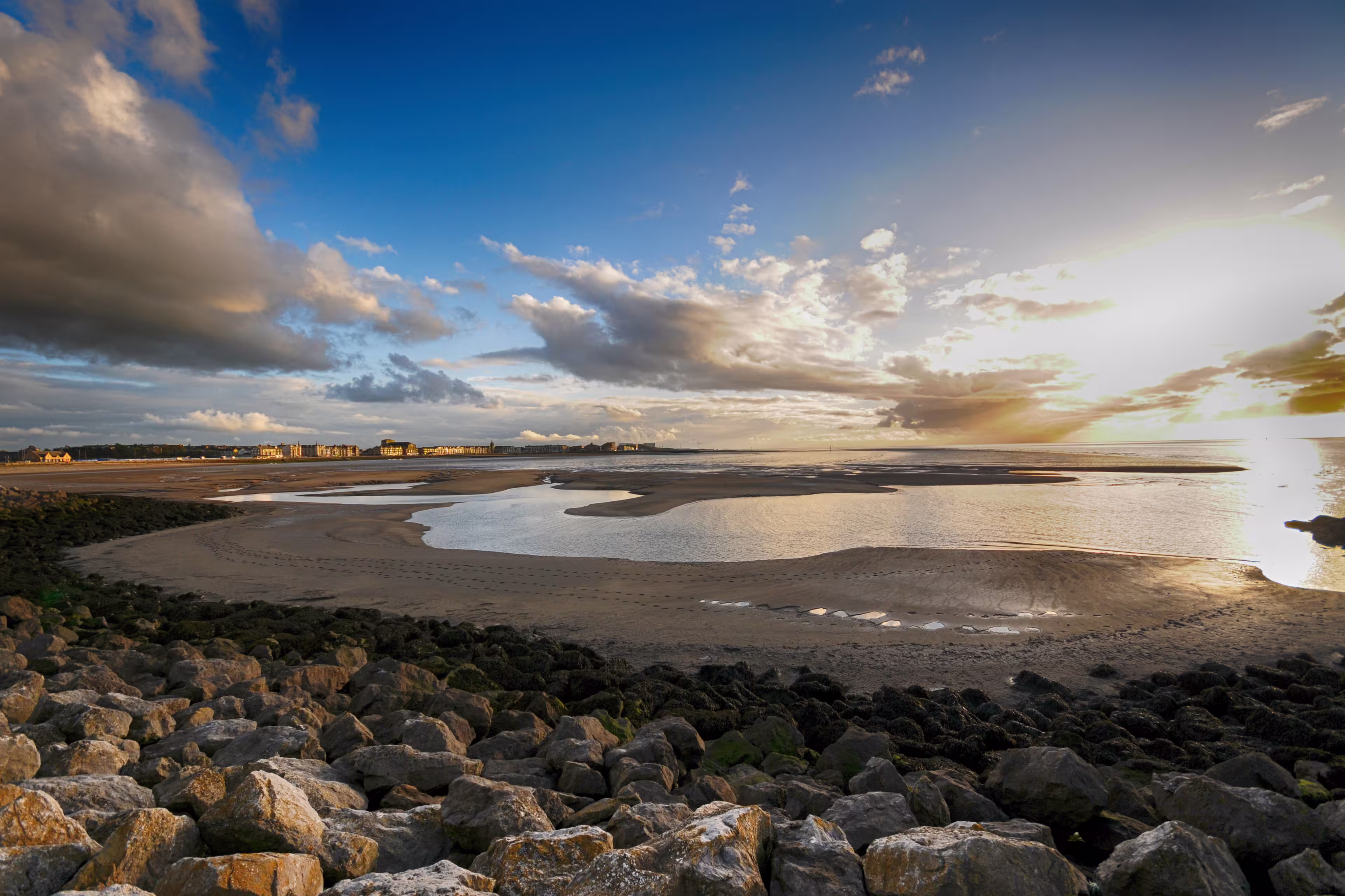 Morecambe coast sea beach